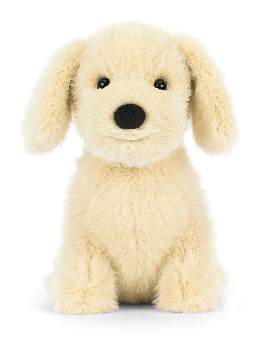 Jellycat Golden Puppy knuffel 21 cm  - voorkant beige