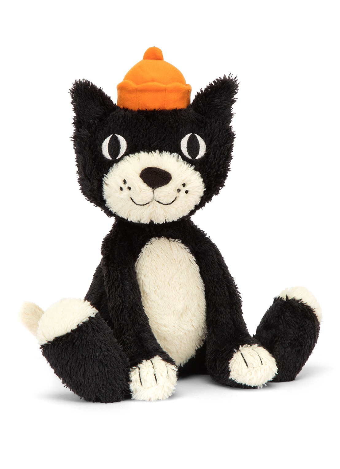 Jellycat Jellycat Cat knuffel 32 cm - voorkant 6 zwart