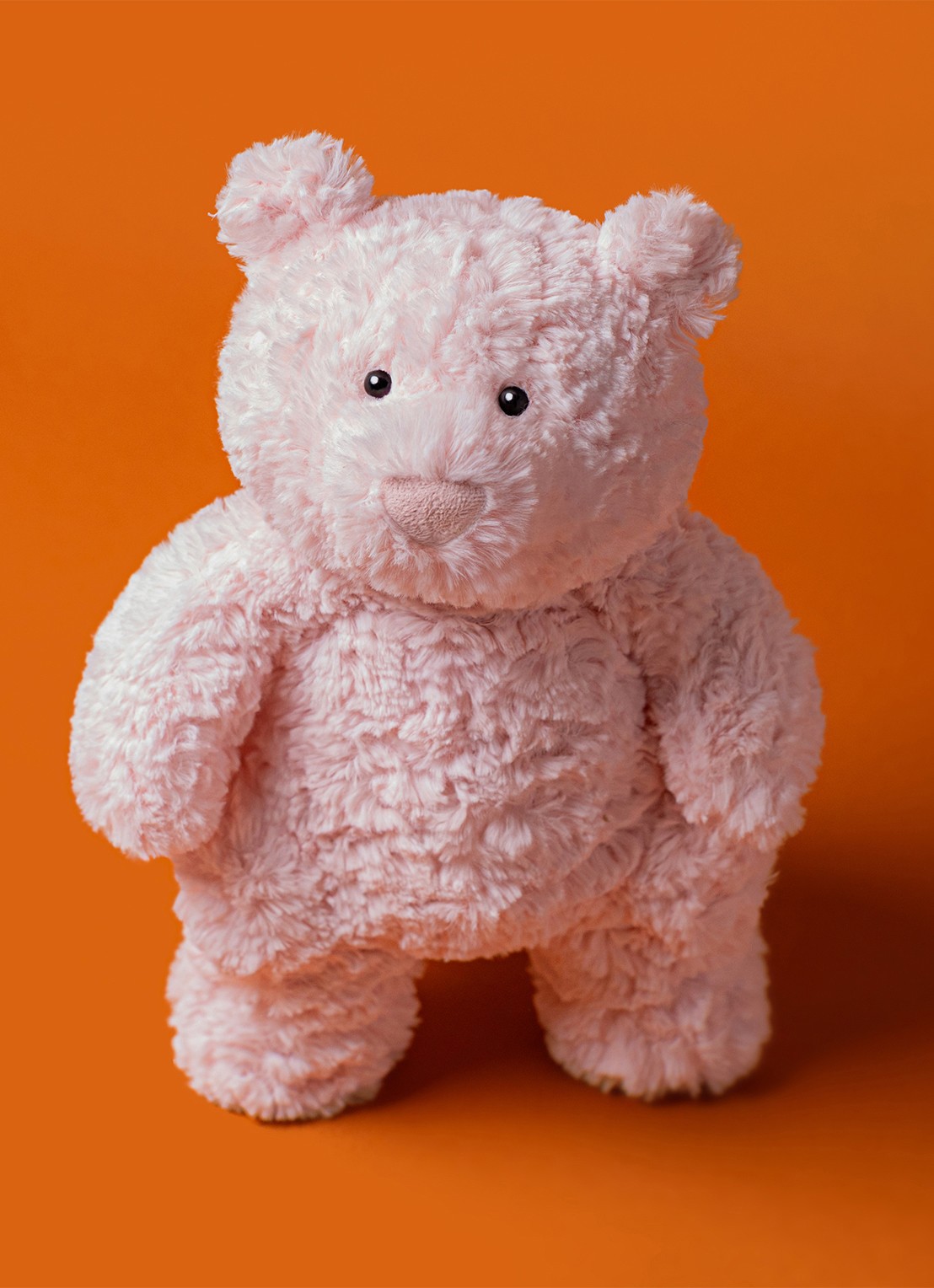 Jellycat Leola Bear Medium knuffel - detail 5 lichtroze