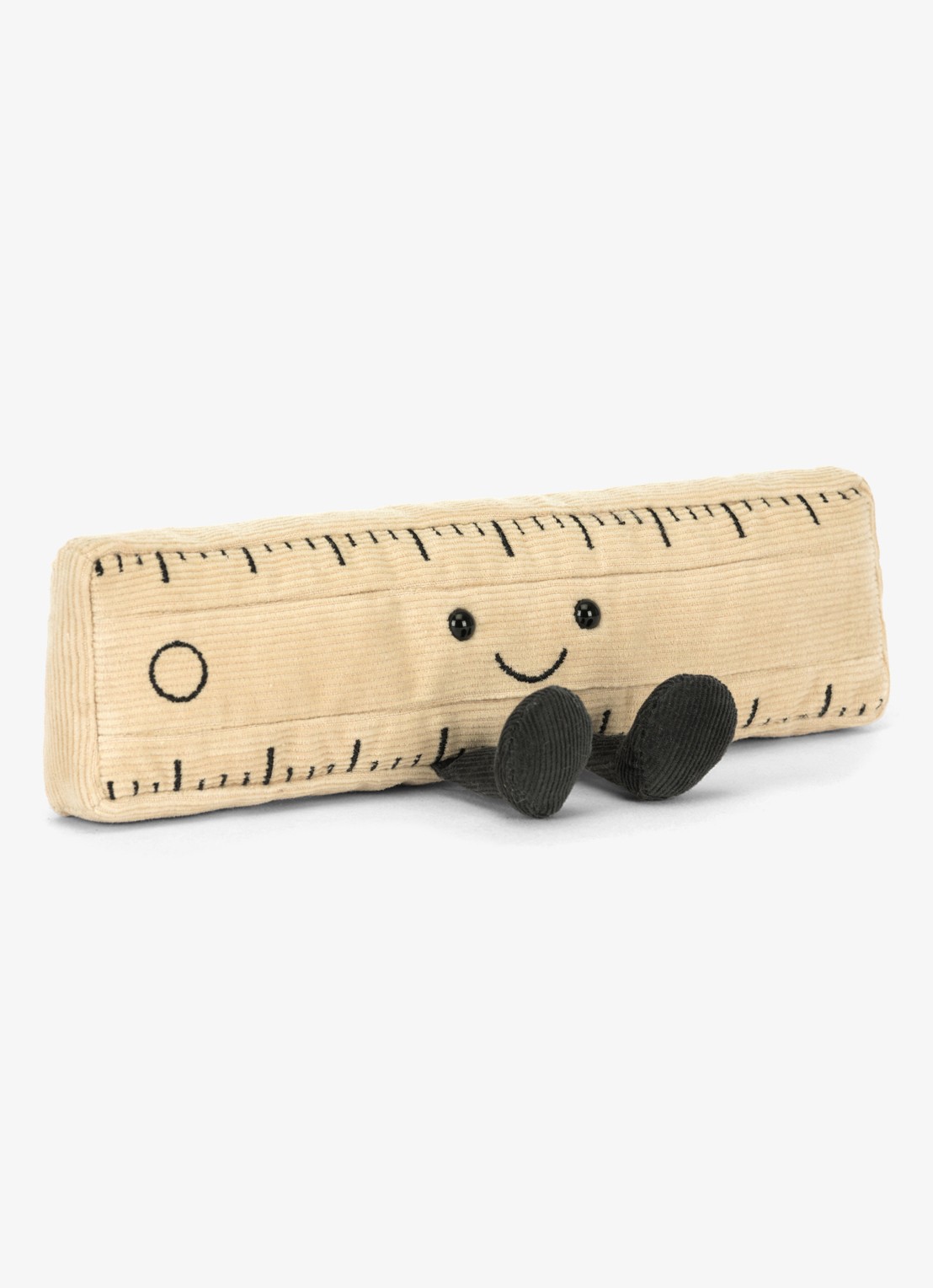 Jellycat Liniaal knuffel - voorkant beige