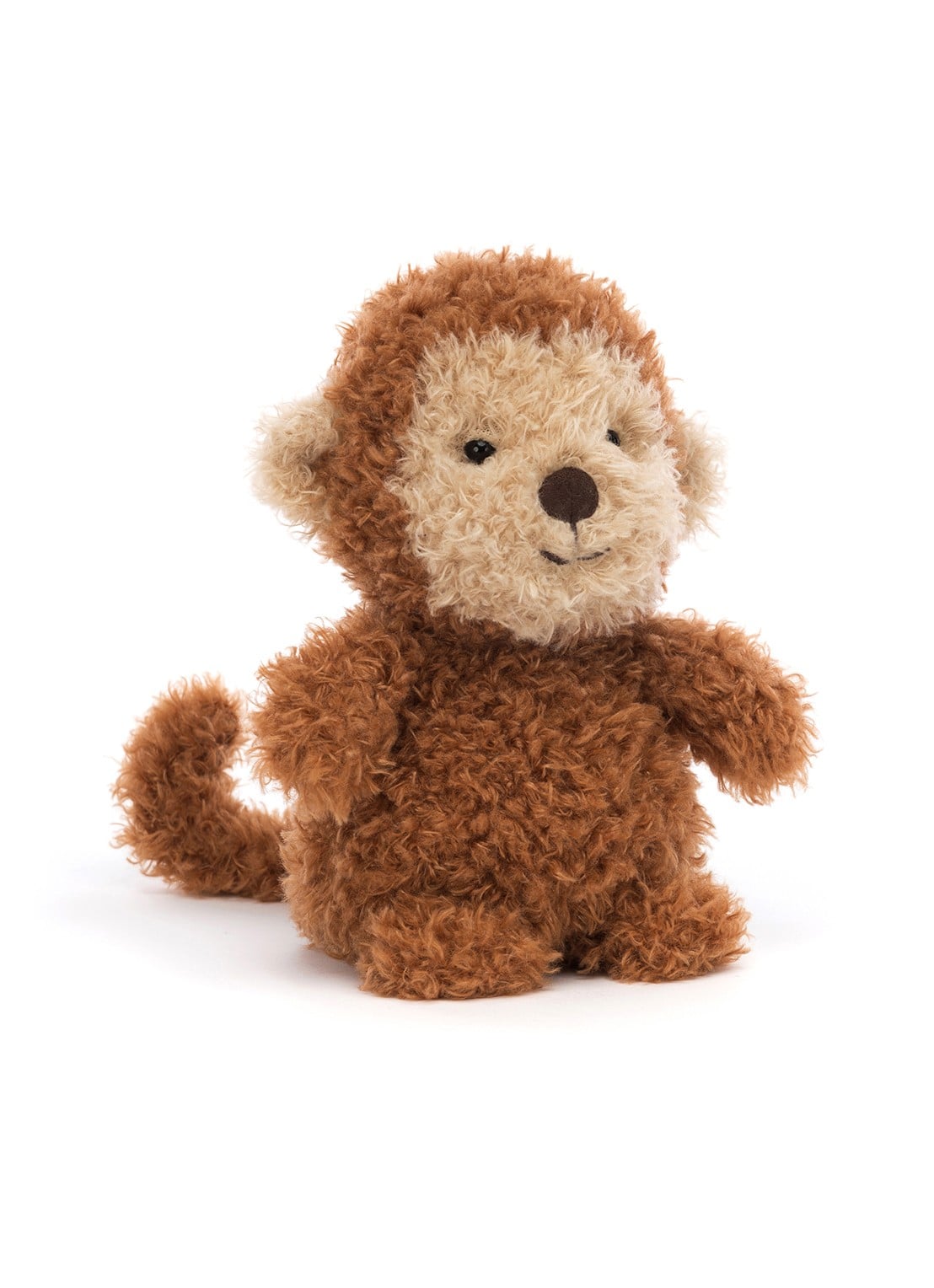Jellycat Little Monkey knuffel 18 cm  - voorkant multicolor