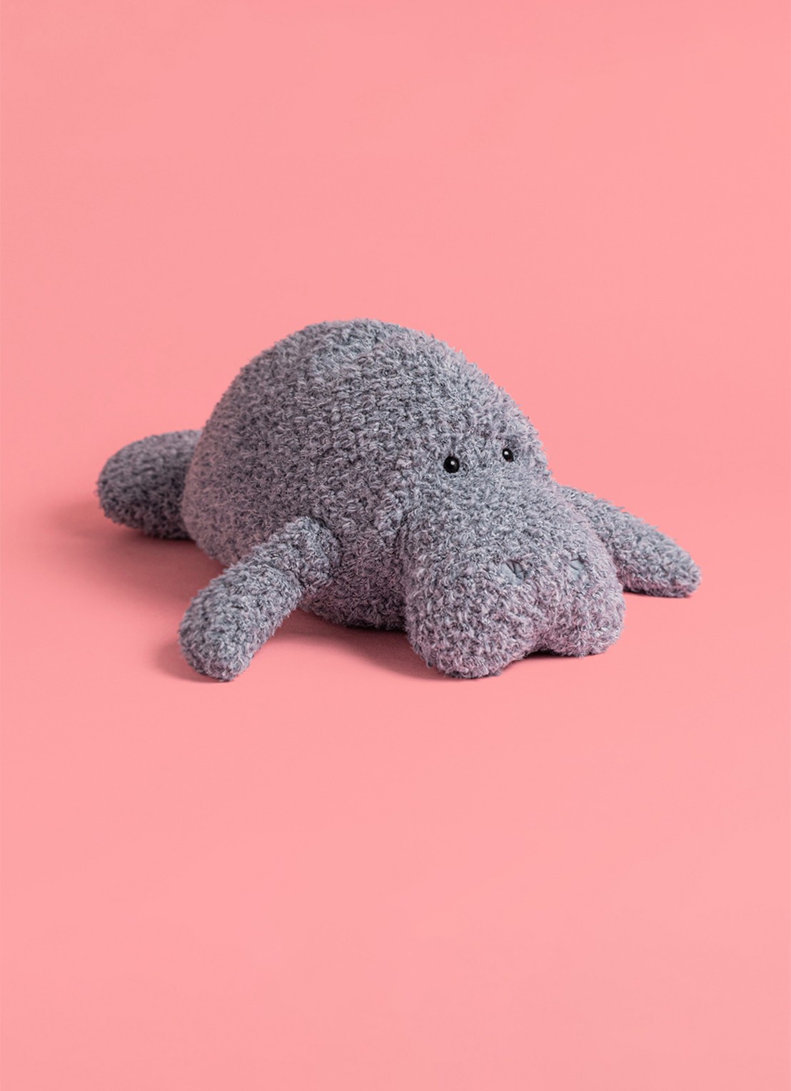 Jellycat Maffles Manatee knuffel 19 cm - voorkant 2 multicolor
