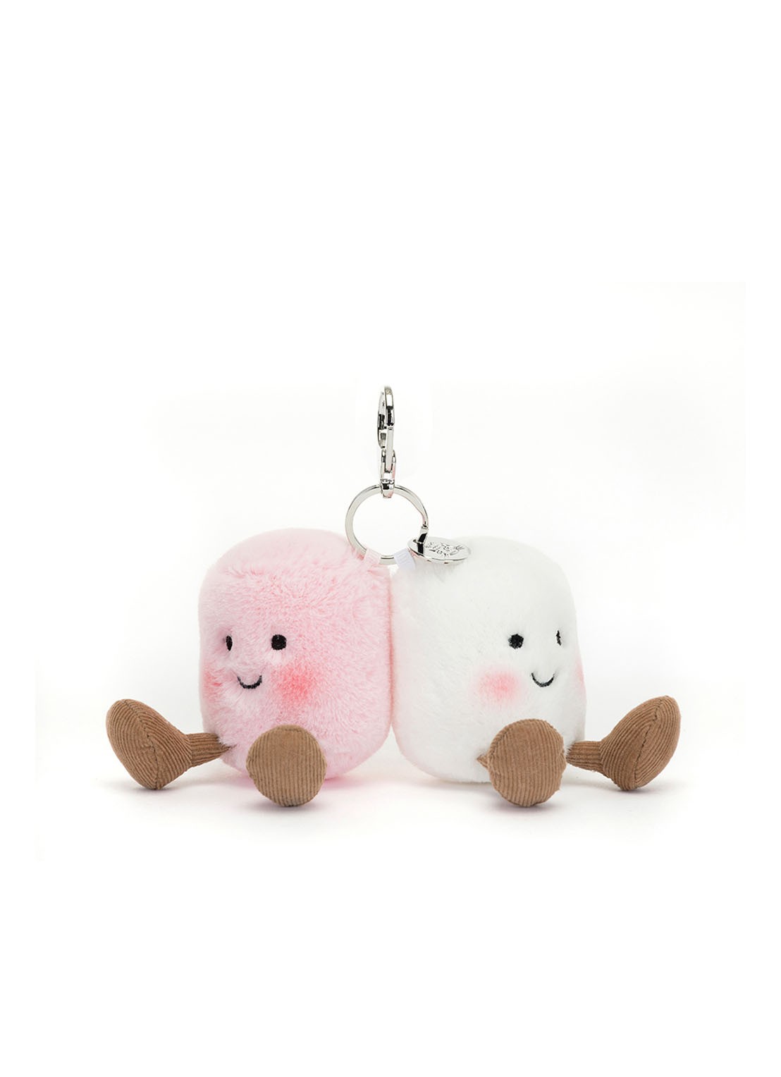Jellycat Marschmallow Bag sleutelhanger 15 cm - voorkant multicolor