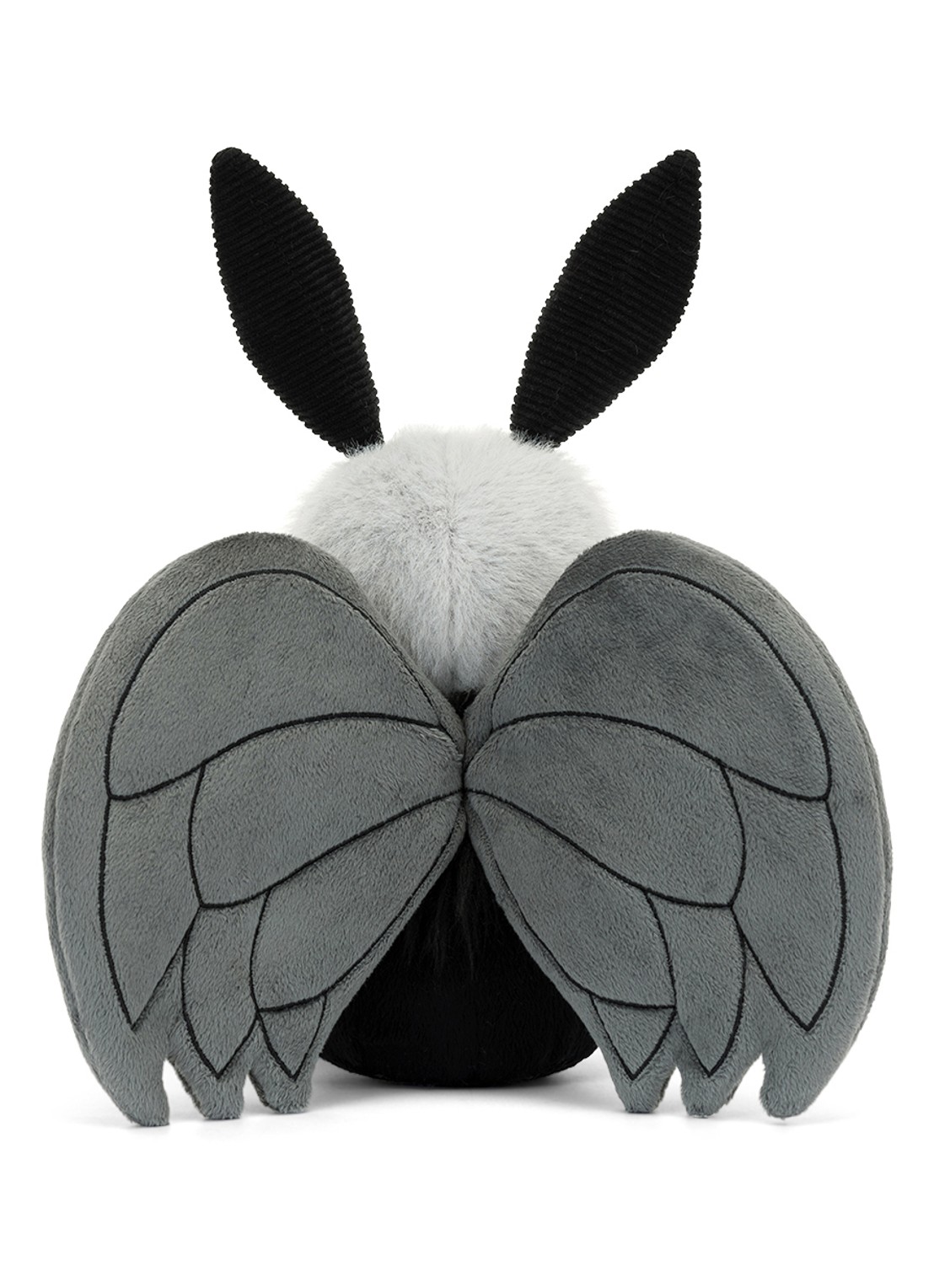 Jellycat Miff Mothman knuffel 21 cm - achterkant zwart