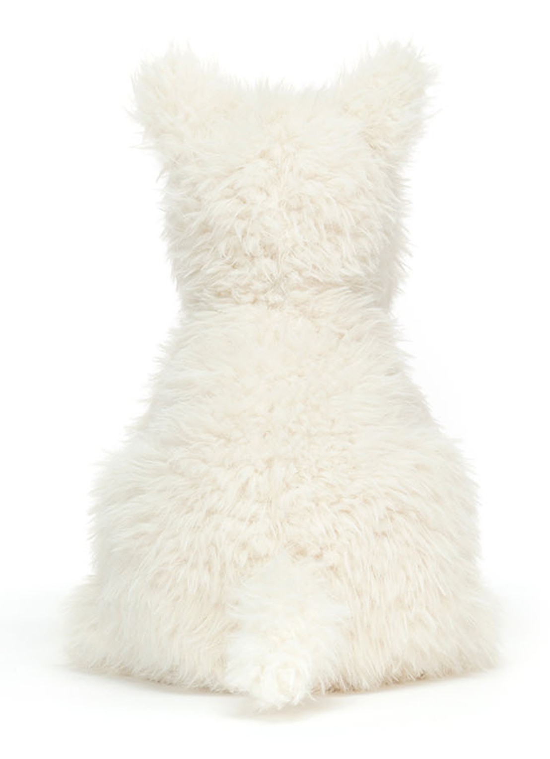 Jellycat Munro scottie dog knuffel 23 cm - detail wit