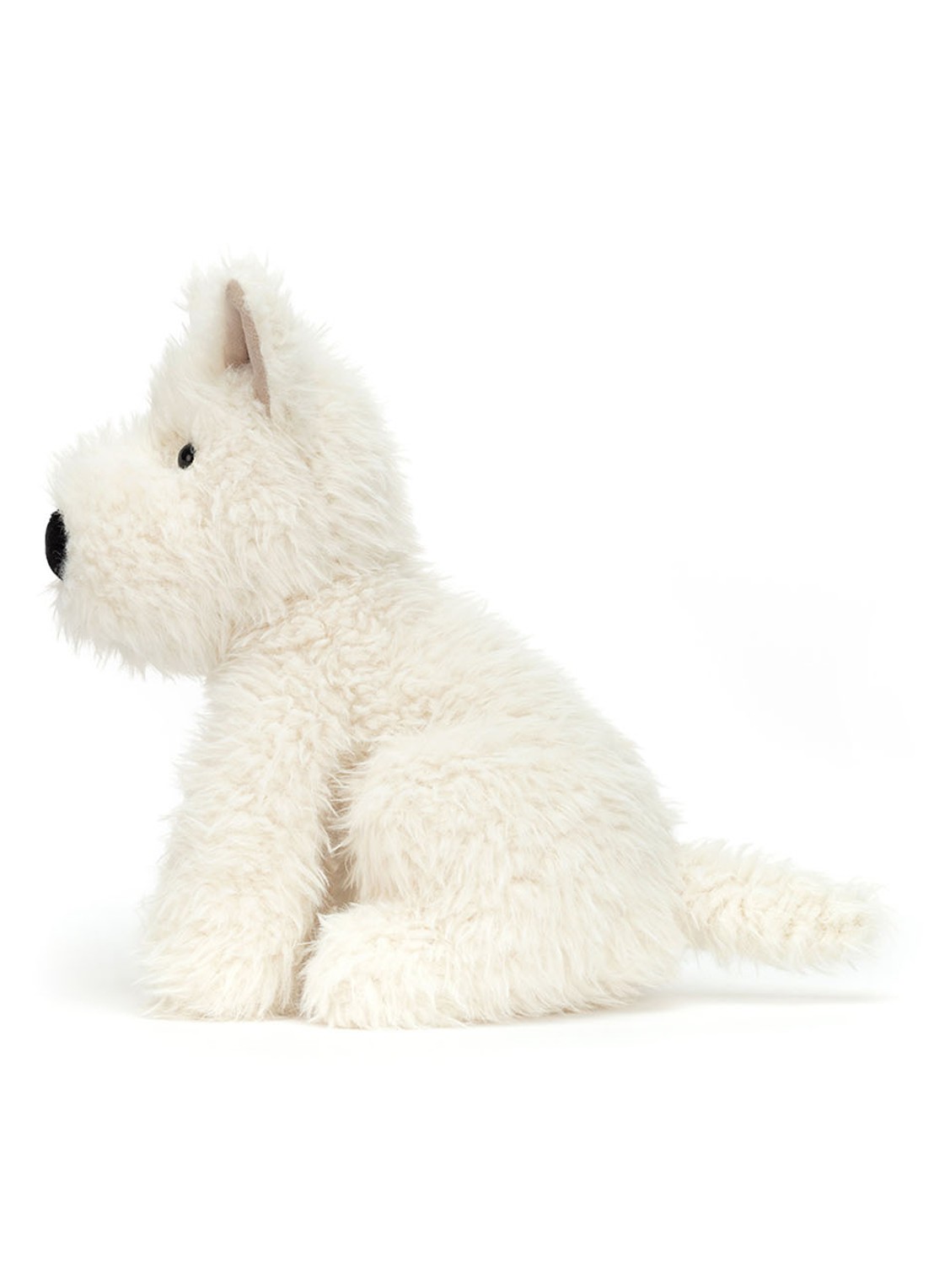 Jellycat Munro scottie dog knuffel 23 cm - voorkant 3 wit