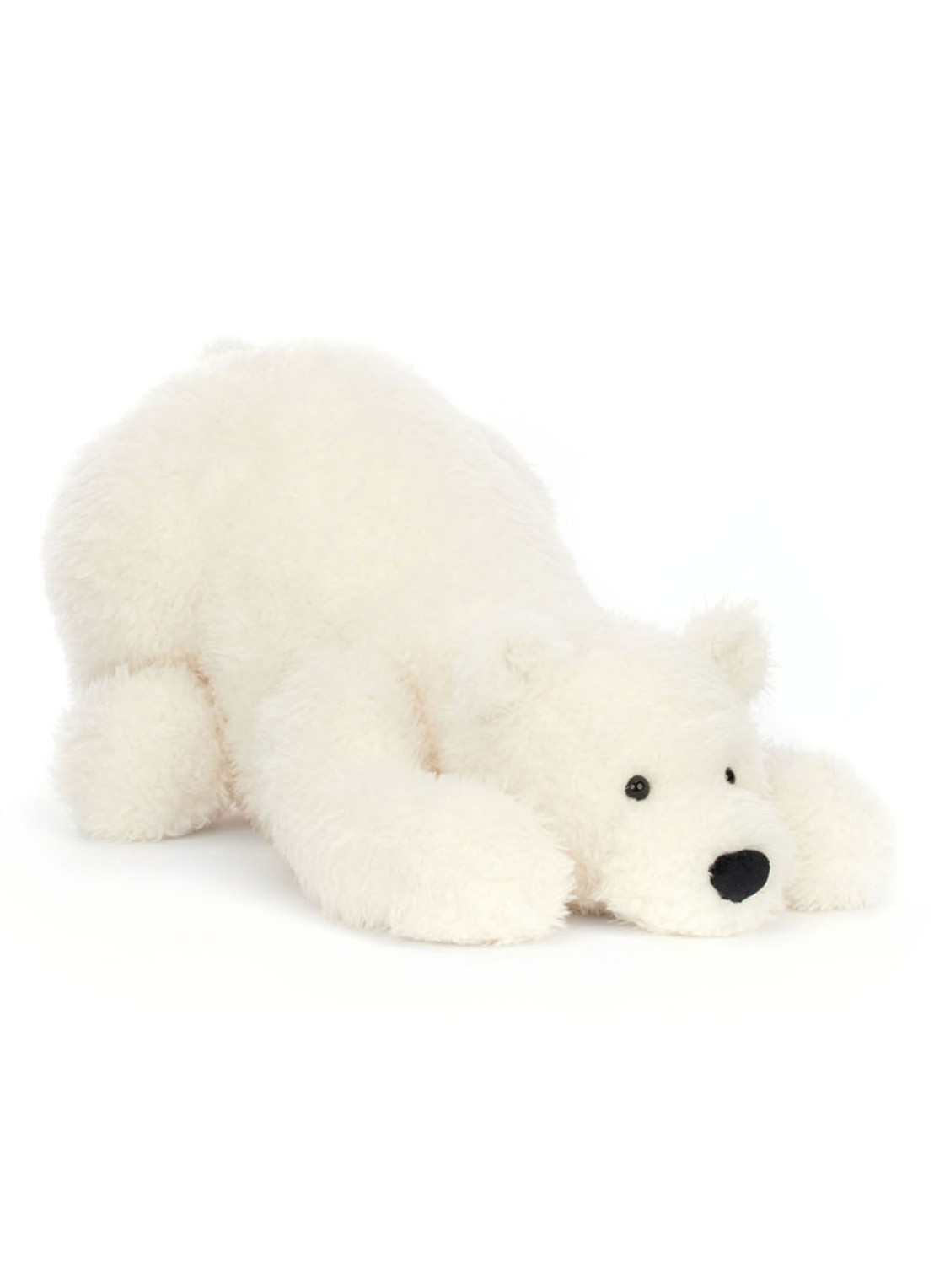 Jellycat Nozzy Polar Bear knuffel 21 cm  - voorkant 2 wit