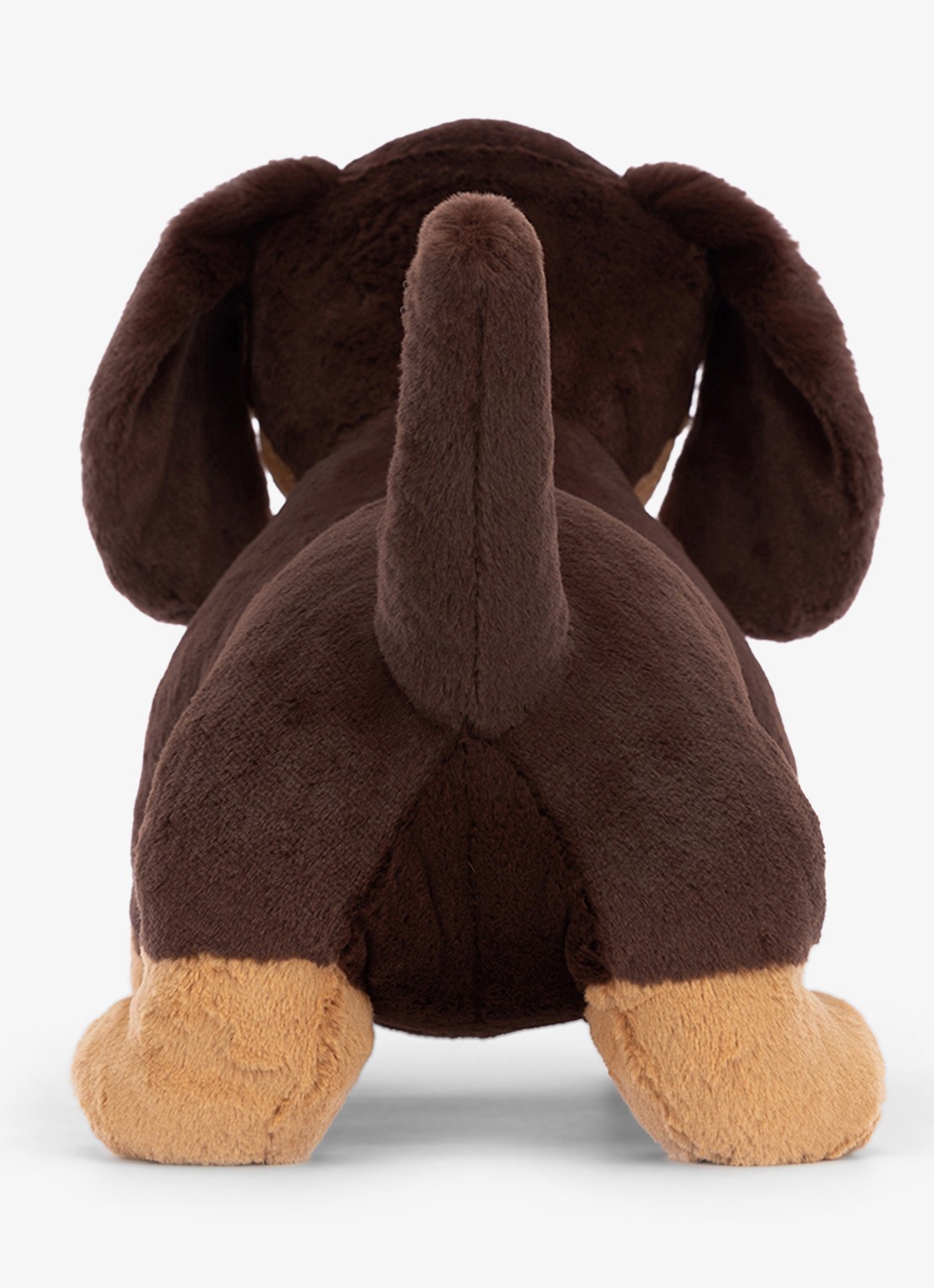 Jellycat Otto Sausage Dog knuffel 19 cm - achterkant 3 multicolor