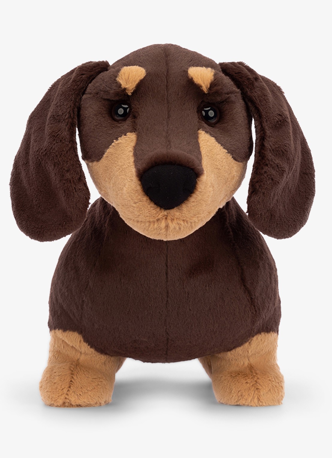 Jellycat Otto Sausage Dog knuffel 19 cm - voorkant 2 multicolor