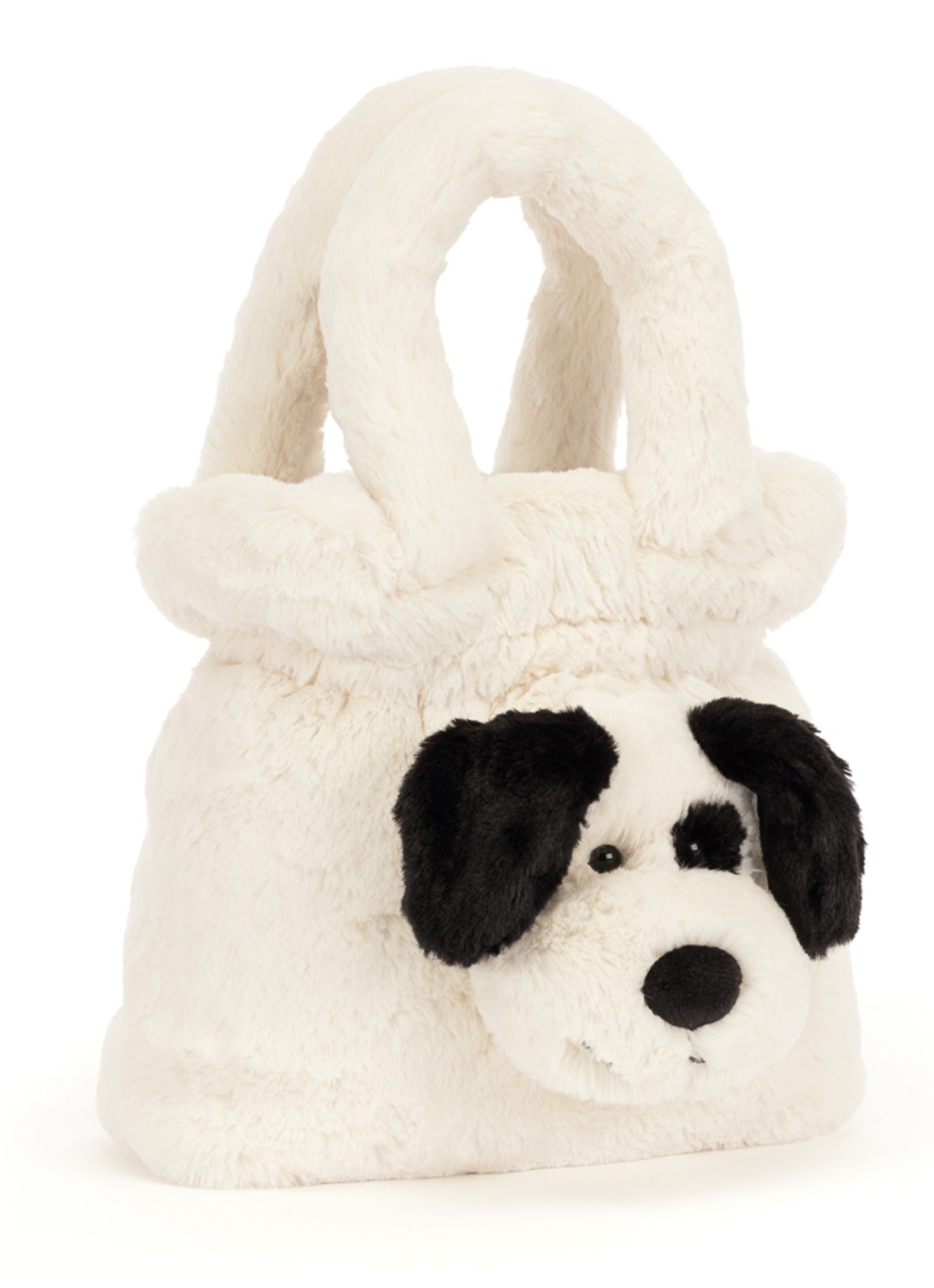 Jellycat Rufferty Puppy handtas - voorkant 4 beige