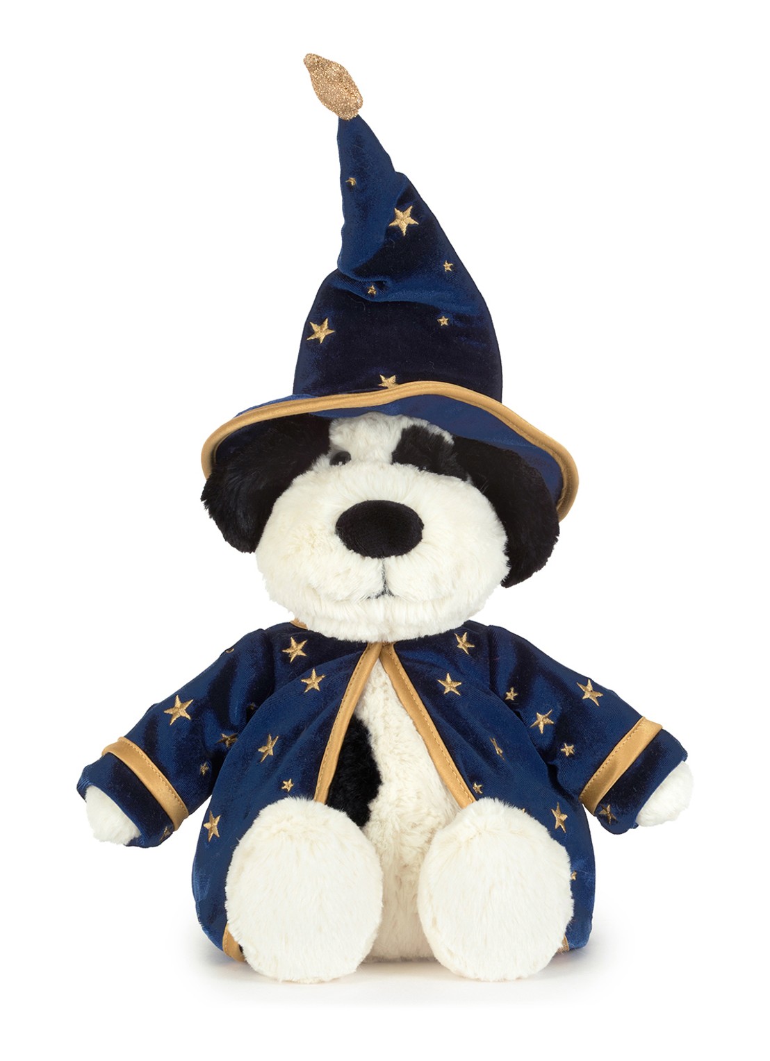 Jellycat Rufferty Puppy Wizard Outfit knuffel 31 cm - detail 3 donkerblauw