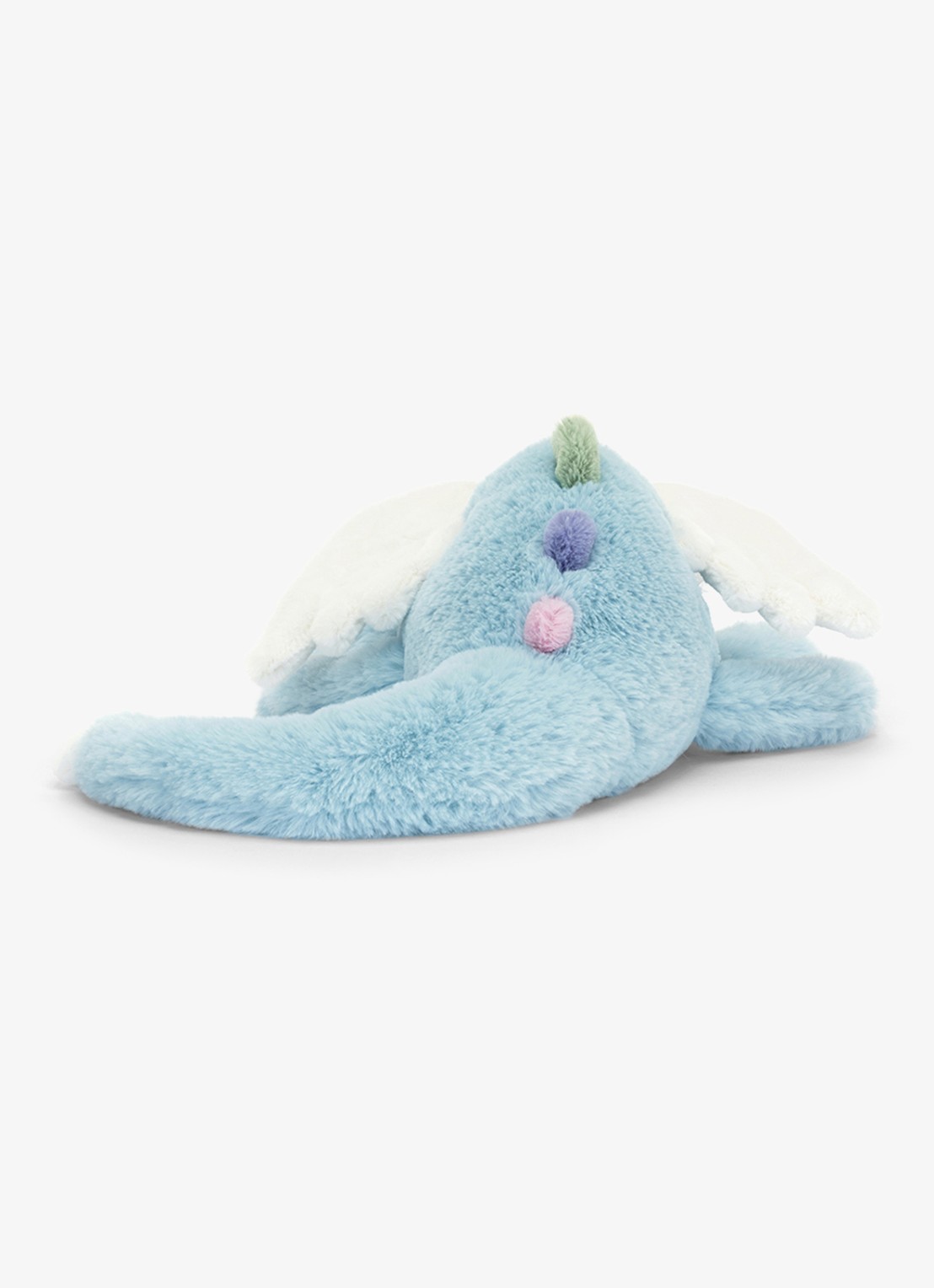 Jellycat Sky Dragon knuffel 12 cm - achterkant 4 blauw