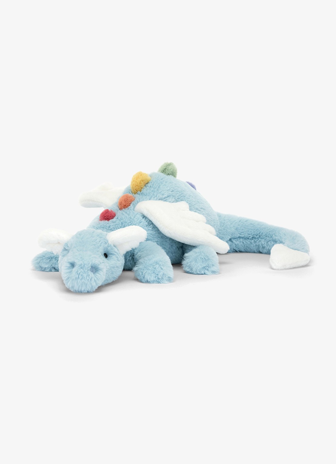 Jellycat Sky Dragon knuffel 12 cm - voorkant 2 blauw