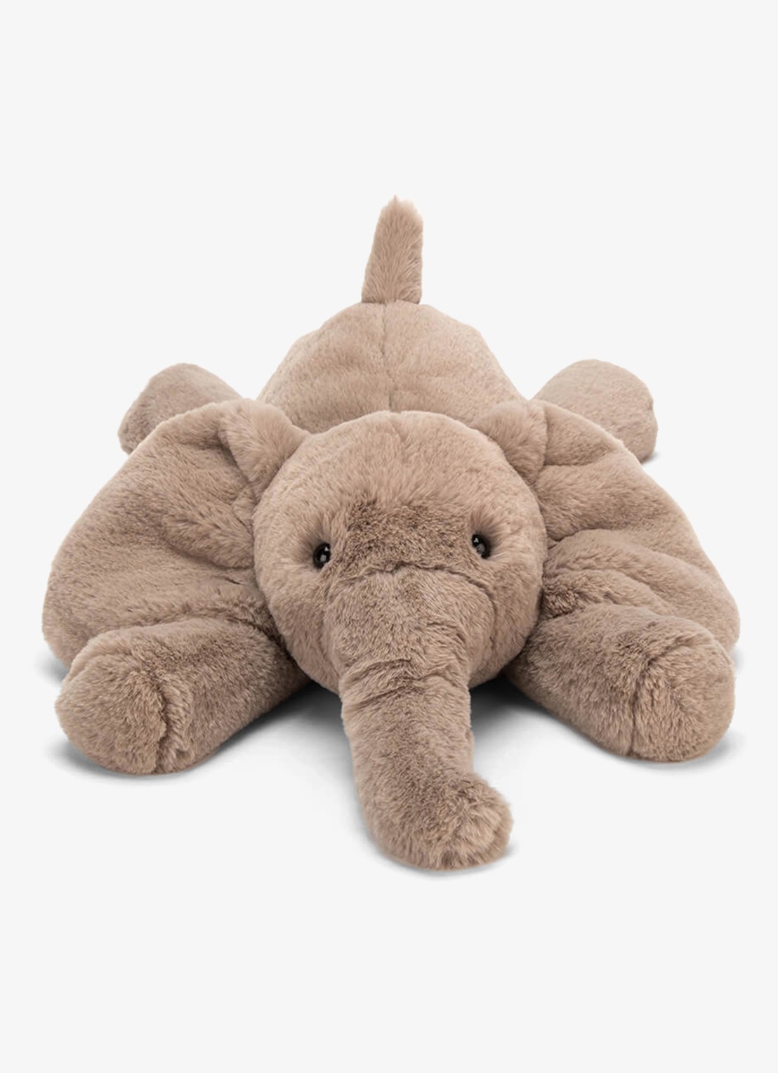 Jellycat Smudge Elephant knuffel 13 cm - voorkant 2 grijs