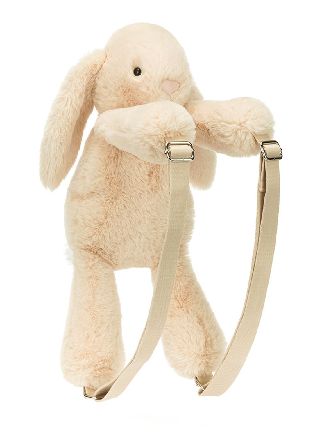 Jellycat Smudge Rabbit knuffelrugzak 43 cm - voorkant 4 multicolor