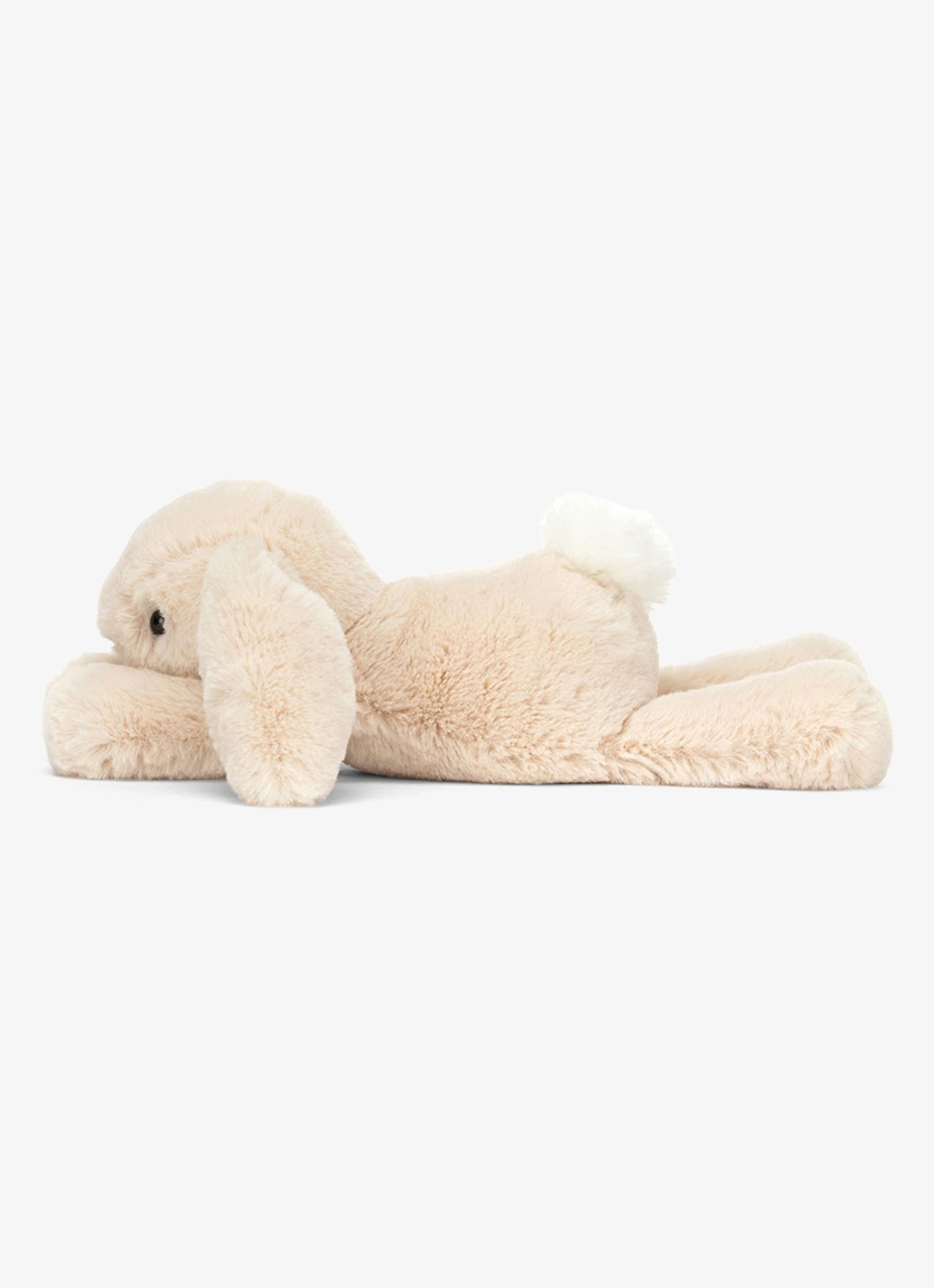 Jellycat Smudge Rabbit Tiny knuffel  - detail 3 gebroken wit