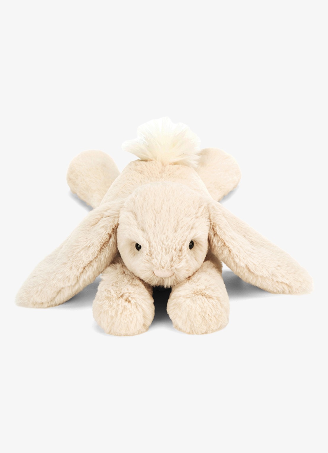 Jellycat Smudge Rabbit Tiny knuffel  - voorkant 2 gebroken wit