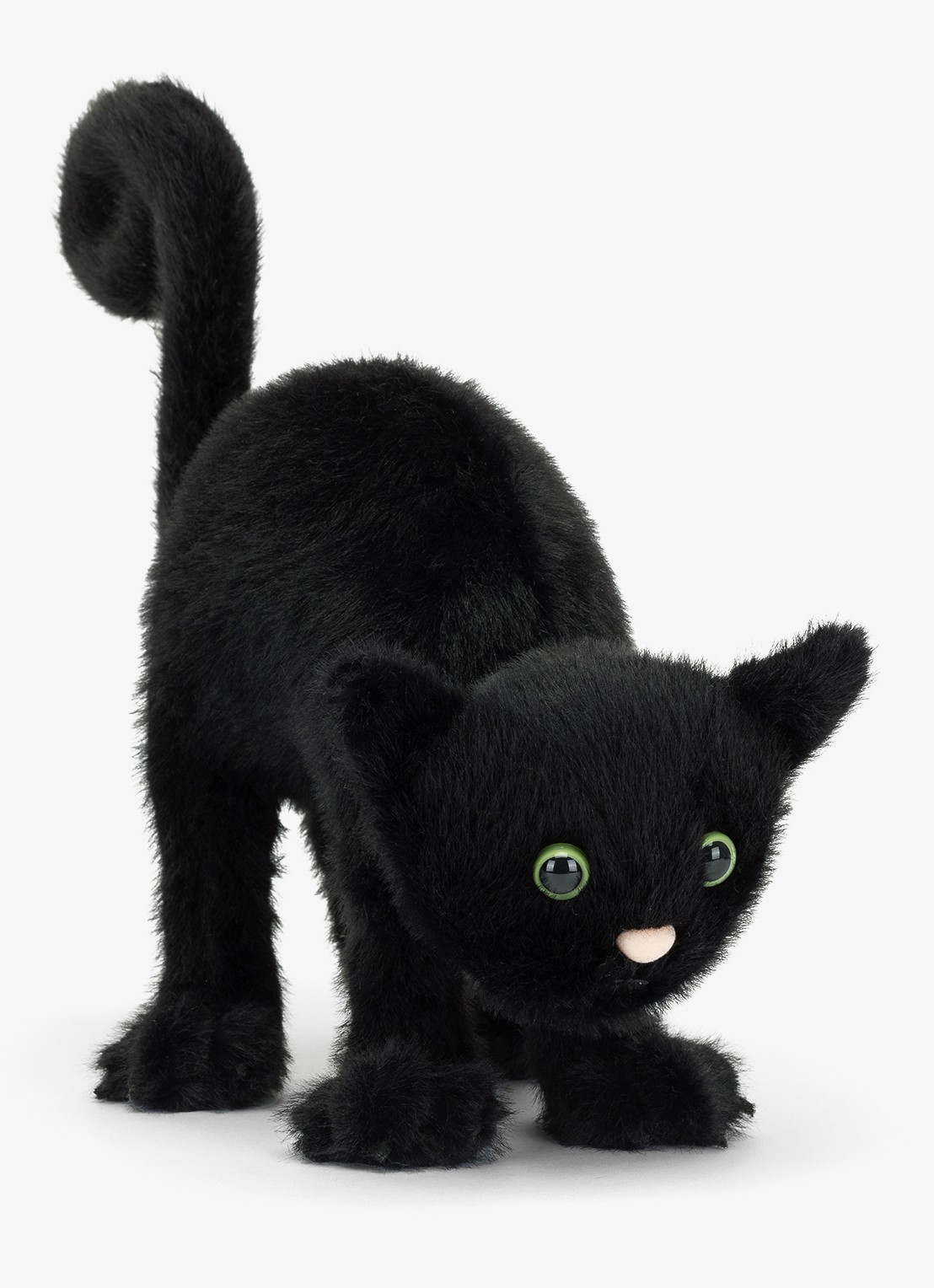 Jellycat Spookipaws Cat knuffel 20 cm  - voorkant zwart