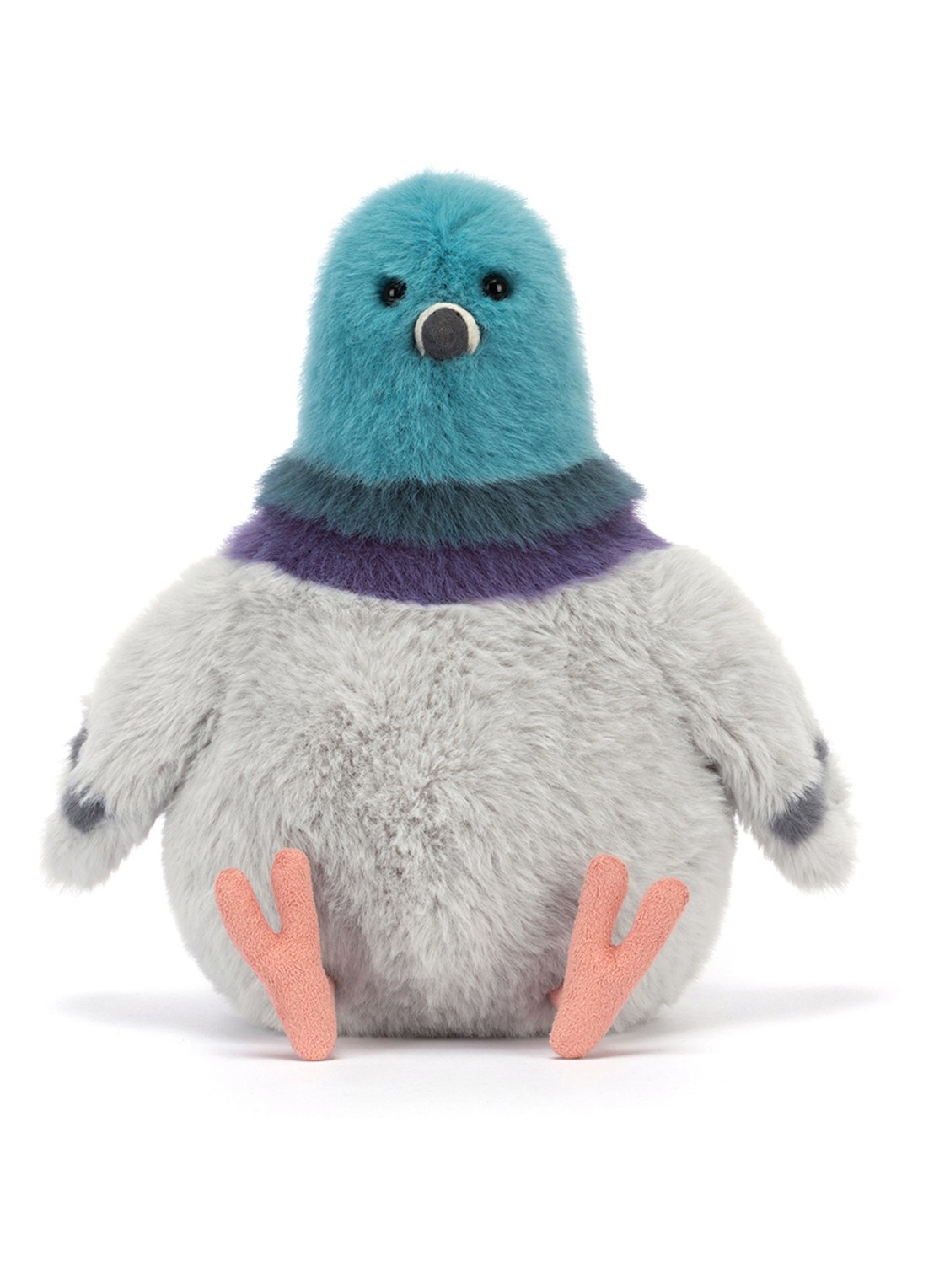 Jellycat Strutton Pigeon knuffel 22 cm  - voorkant 2 blauw