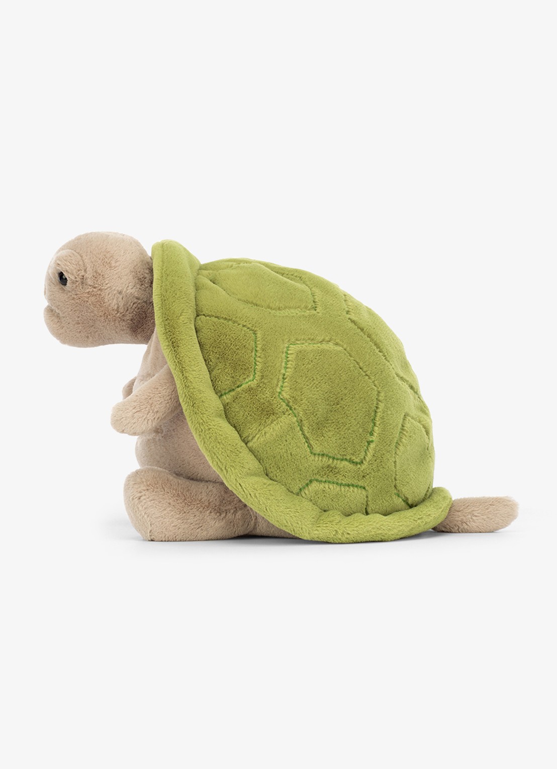 Jellycat Timmy Turtle knuffel 28 cm  - detail groen