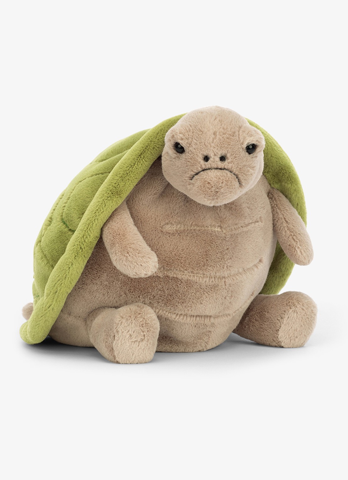 Jellycat Timmy Turtle knuffel 28 cm  - voorkant 2 groen
