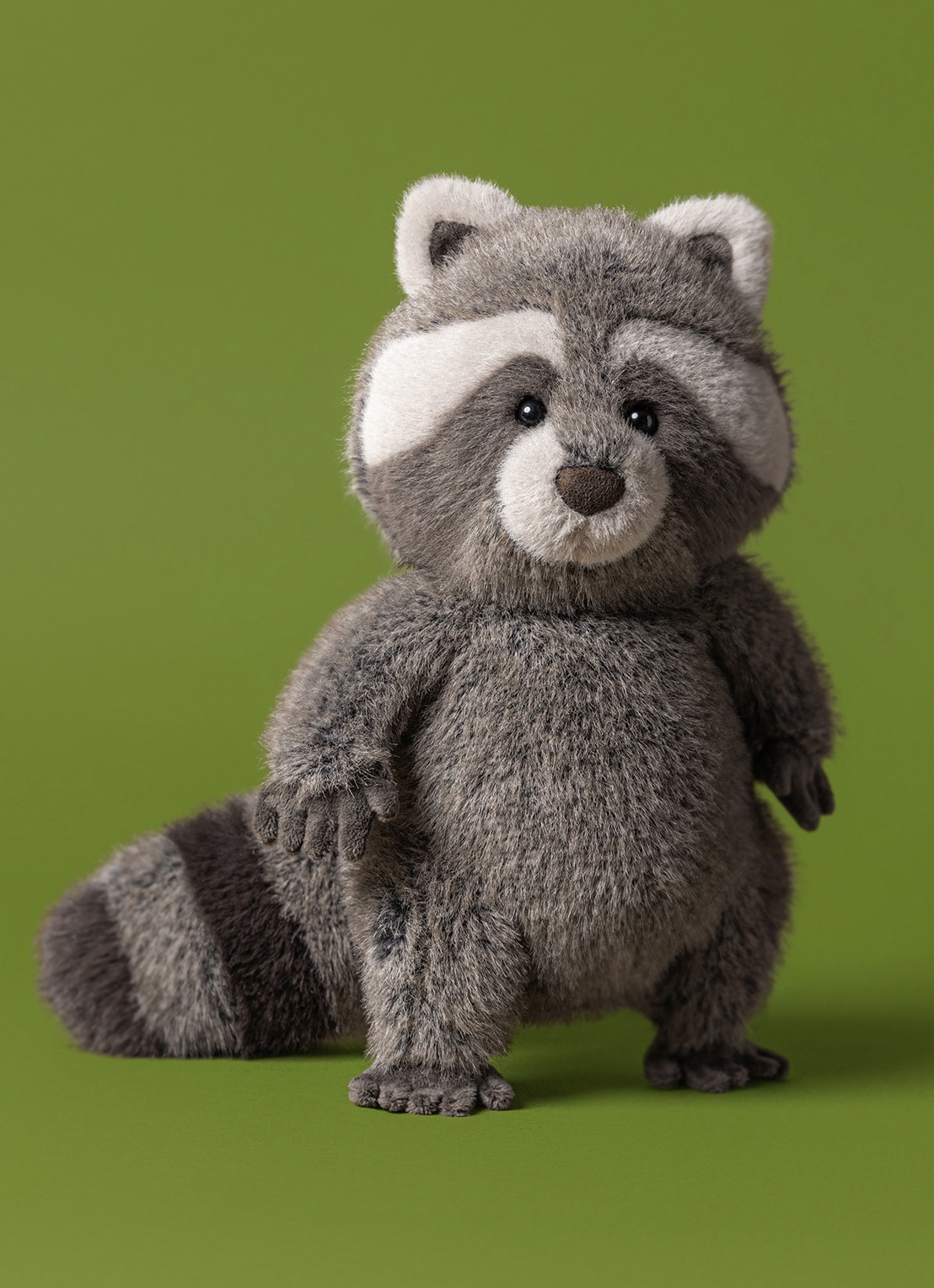 Jellycat Trixiwoo Raccoon knuffel 24 cm - detail beige