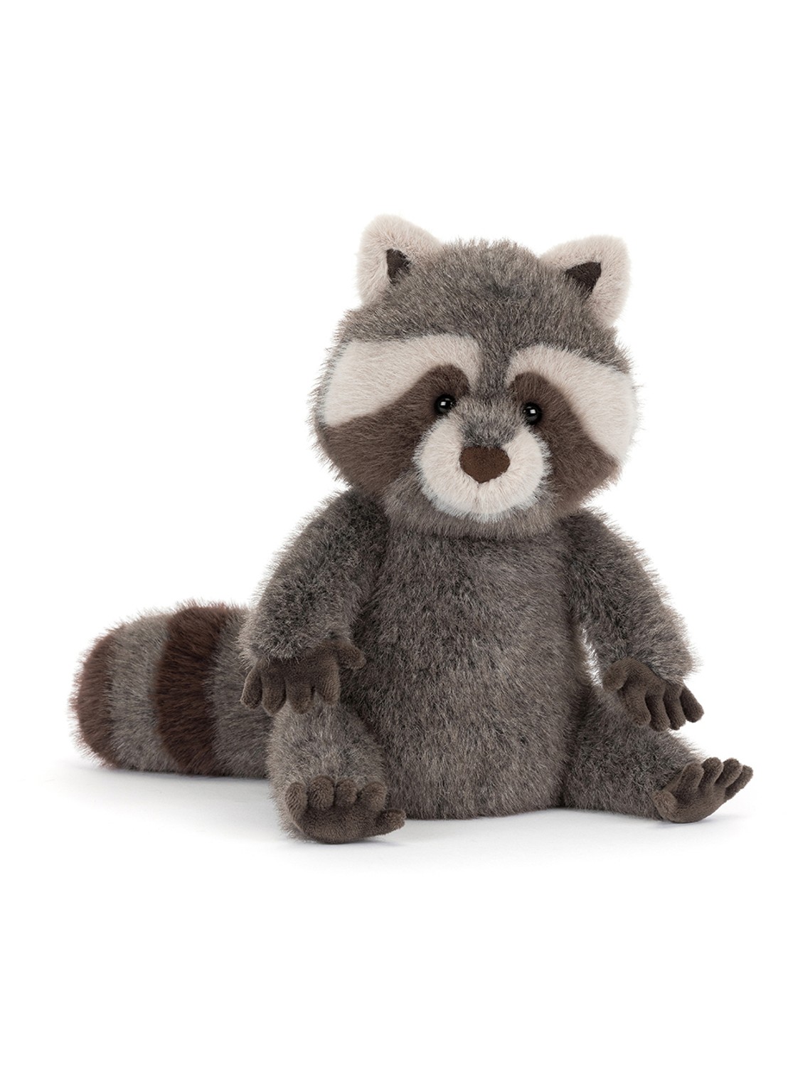 Jellycat Trixiwoo Raccoon knuffel 24 cm - voorkant 5 beige