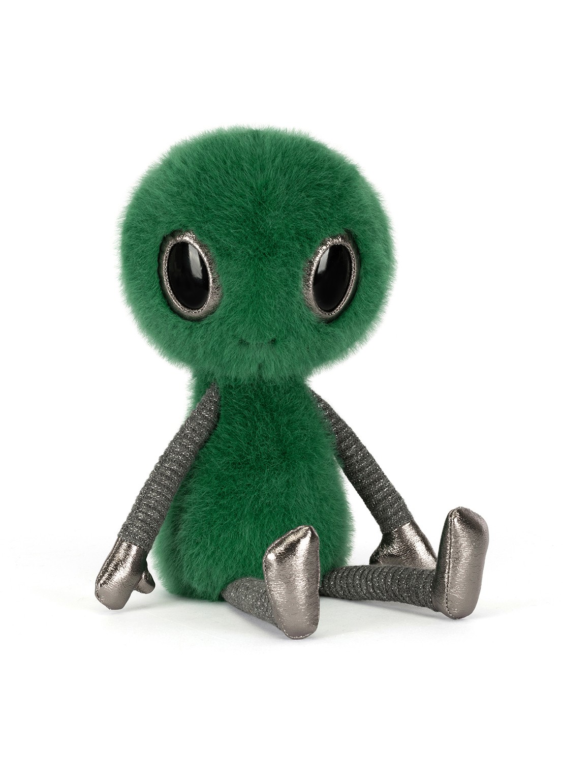 Jellycat Zyllan Alien knuffel 29 cm  - voorkant 4 groen