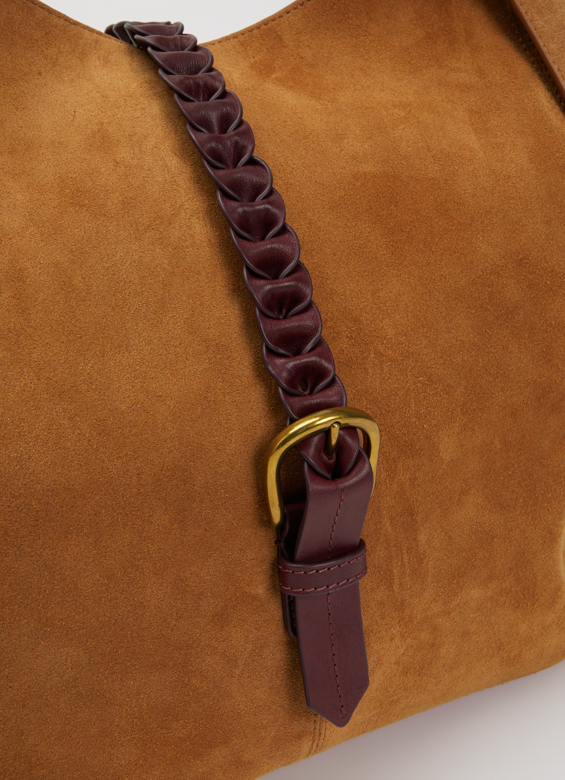 Jérôme Dreyfuss Jopesh M shopper van suède met uitneembaar etui - detail 3 camel