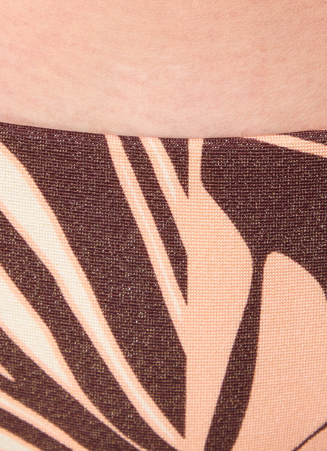 JETS Australia Dahlia Palm bikinislip met lurex - detail 3 bruin