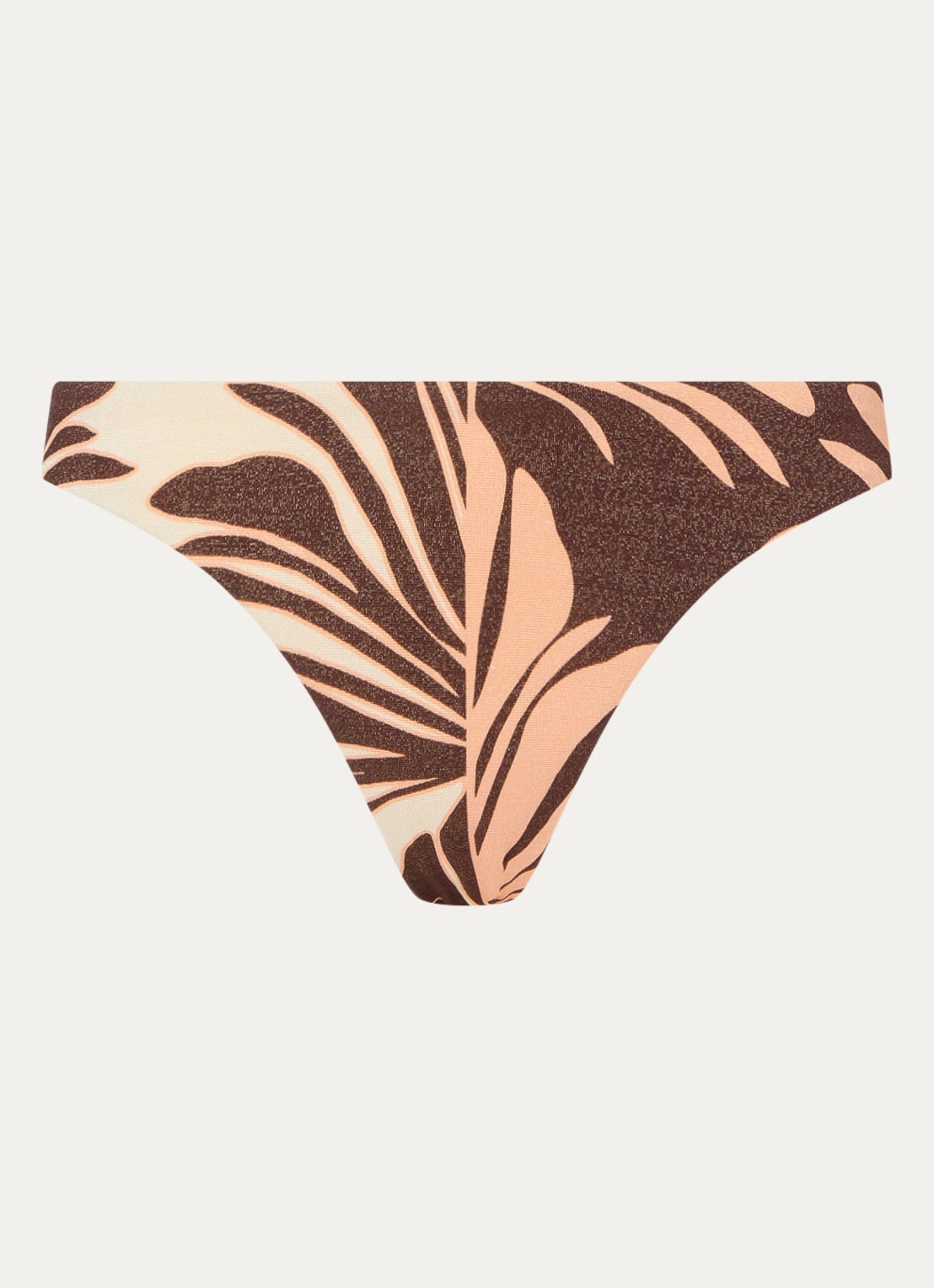 JETS Australia Dahlia Palm bikinislip met lurex - voorkant 4 bruin