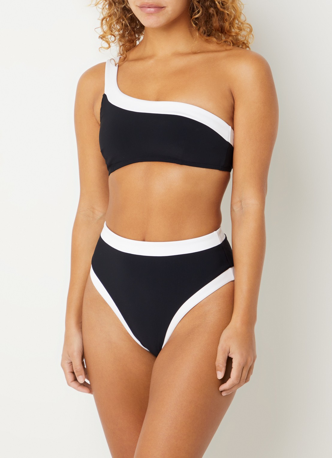 JETS Australia High waisted hipster bikinislip - detail 4 zwart