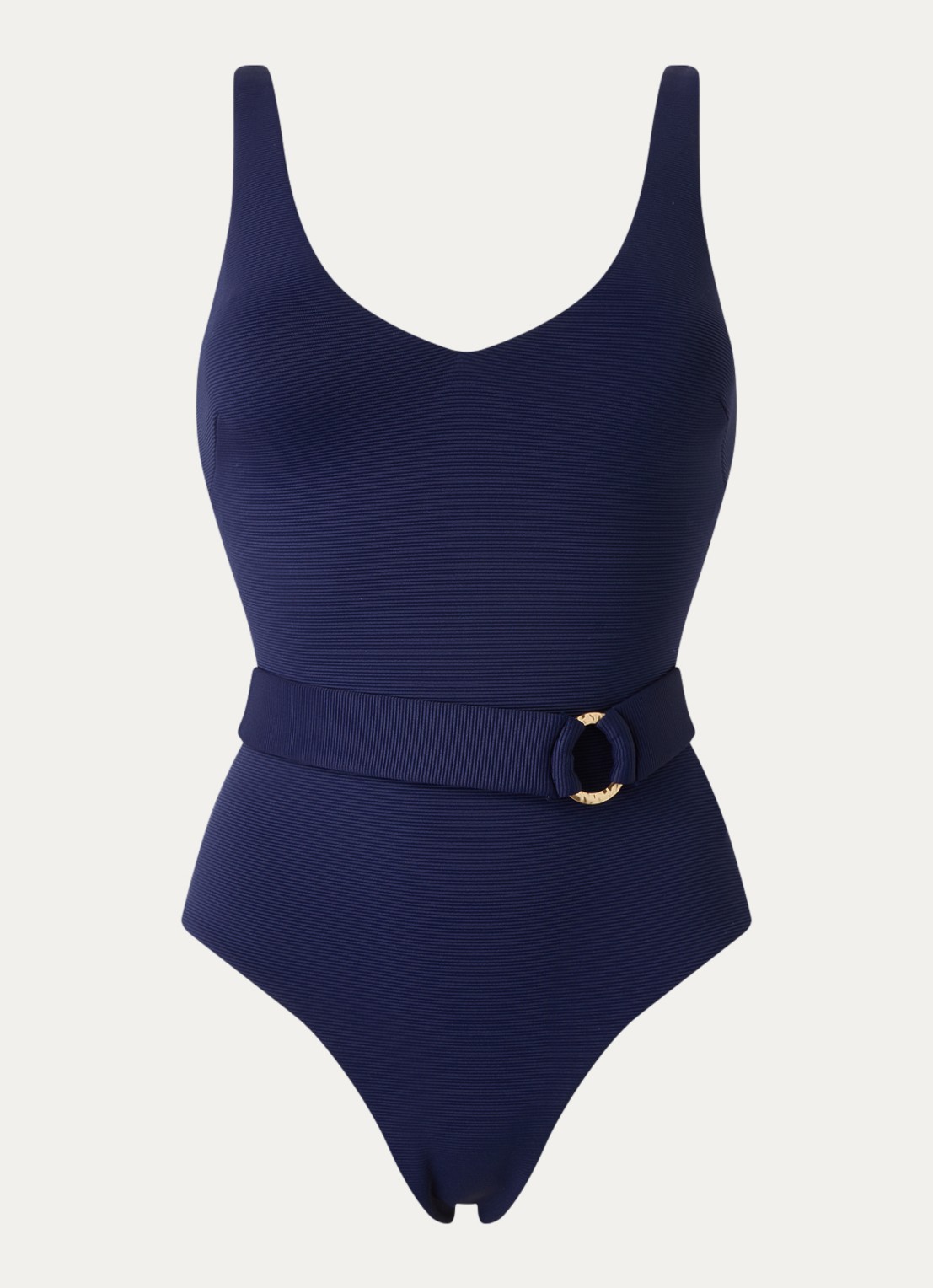 JETS Australia Isla badpak met uitneembare vulling en ceintuur - voorkant 3 donkerblauw