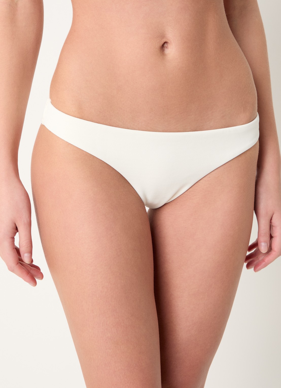 JETS Australia Isla bikinislip met ribstructuur - detail 4 ivoor