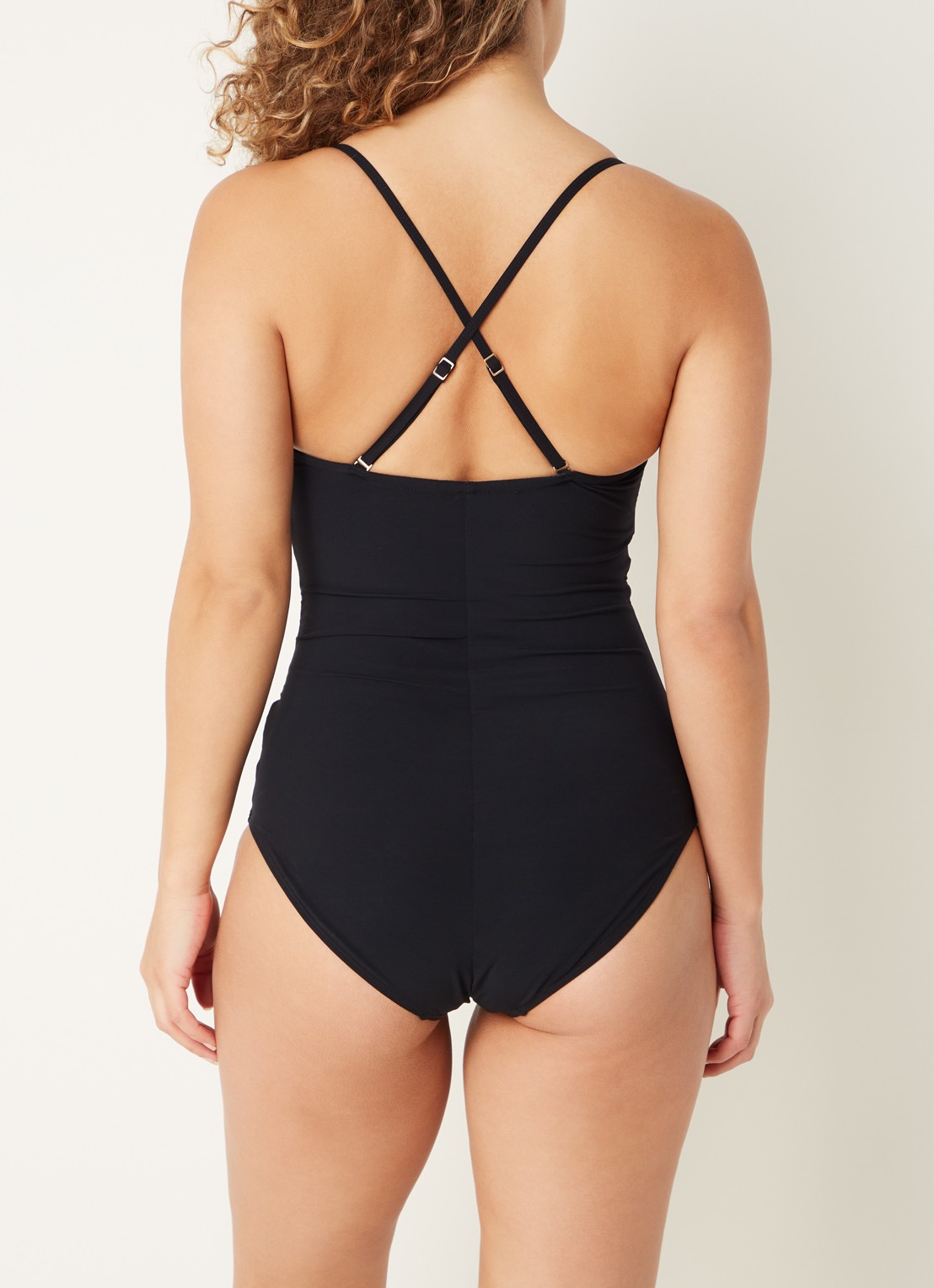 JETS Australia Jetset bandeau badpak met afneembare bandjes - detail 2 zwart