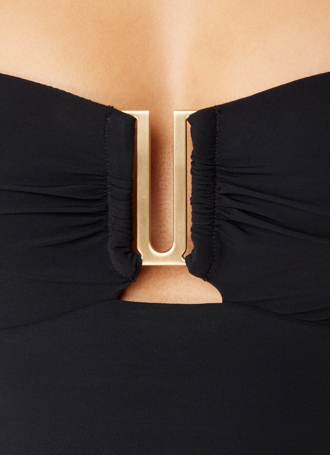 JETS Australia Jetset bandeau badpak met afneembare bandjes - detail 3 zwart