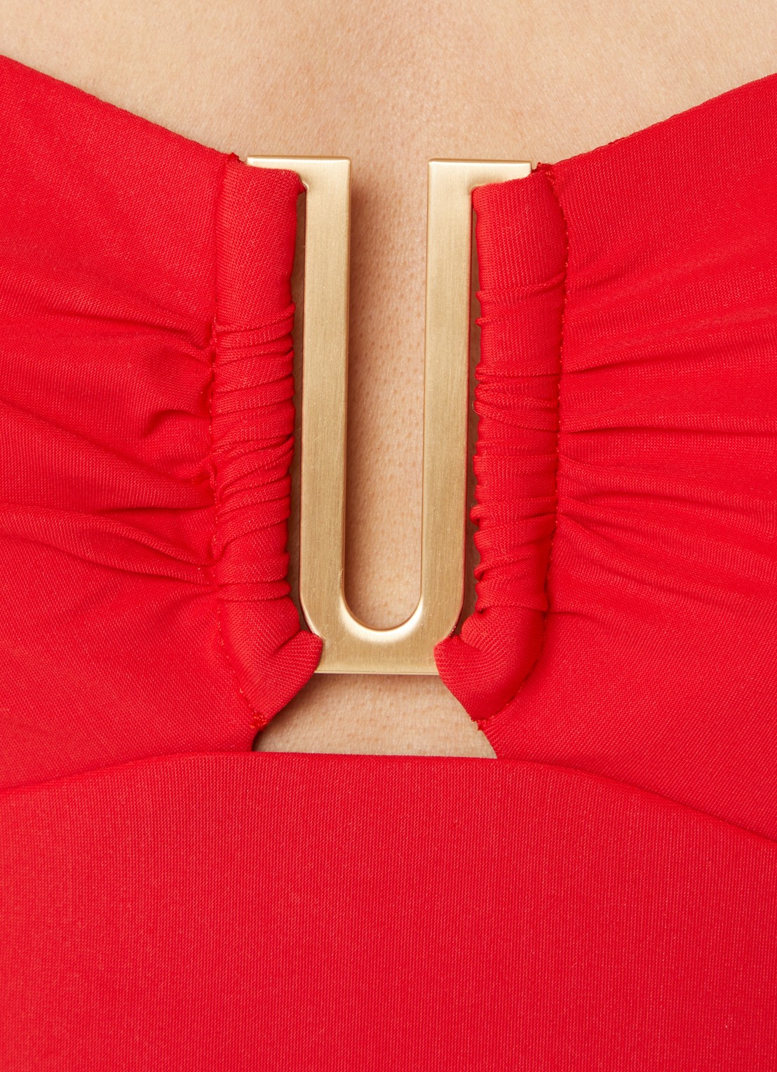 JETS Australia Jetset bandeau badpak met afneembare bandjes - detail 4 rood