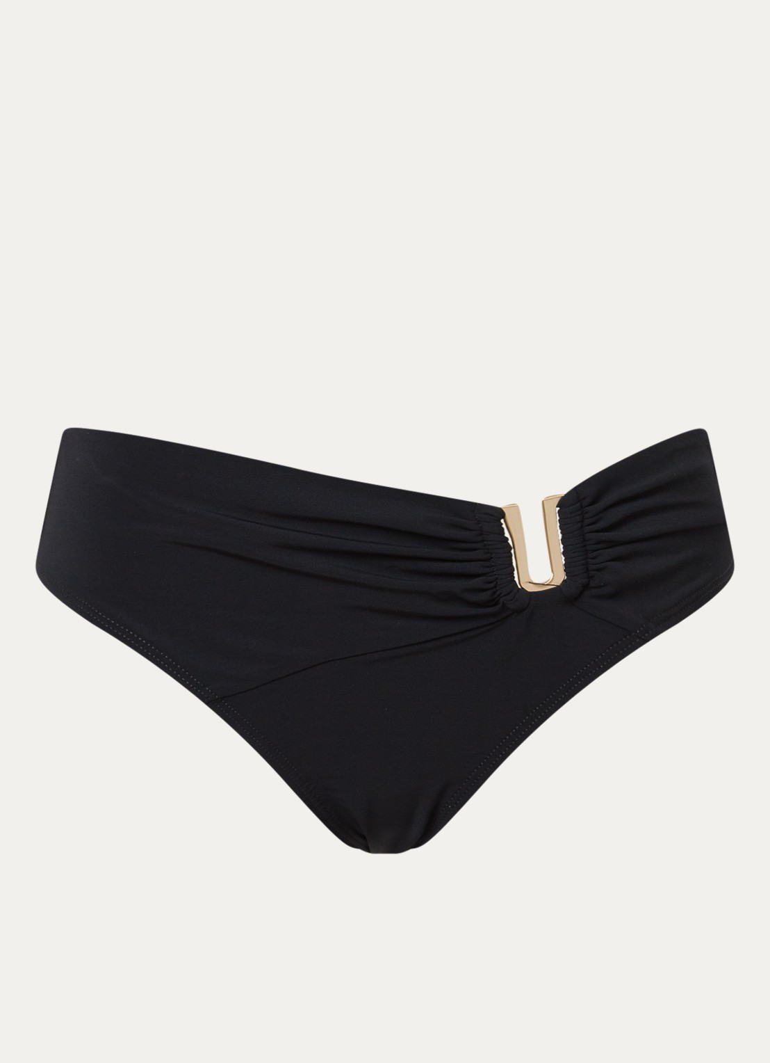 JETS Australia Jetset bikinislip met cut-out detail - voorkant 4 zwart