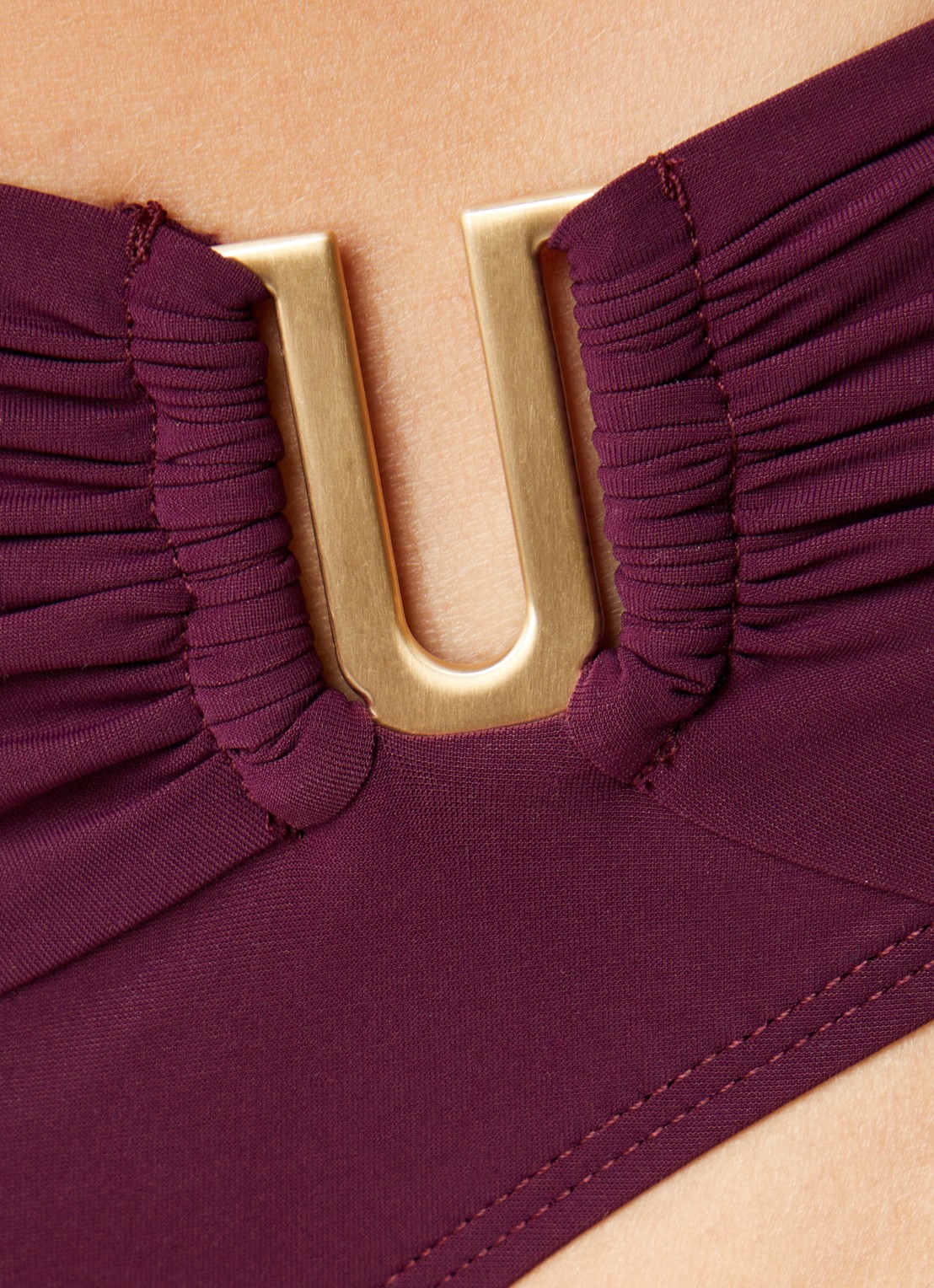 JETS Australia Jetset bikinislip met cut-out detail - detail 3 aubergine