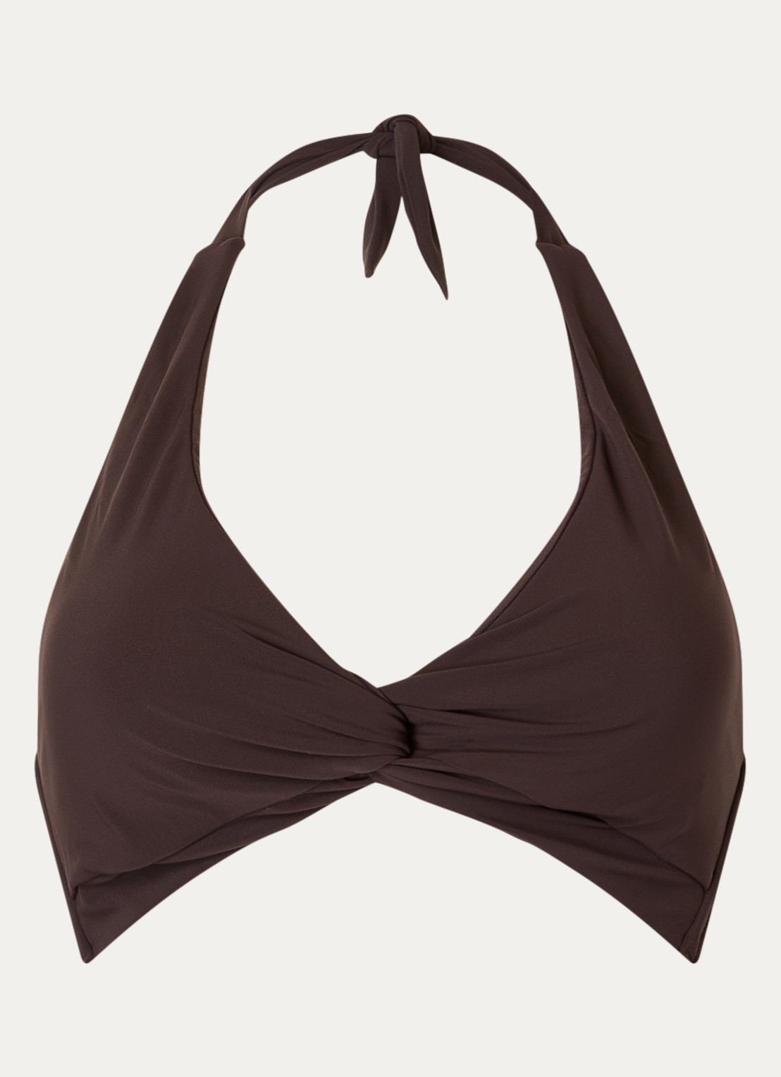 JETS Australia Jetset bikinitop met uitneembare vulling - voorkant chocoladebruin