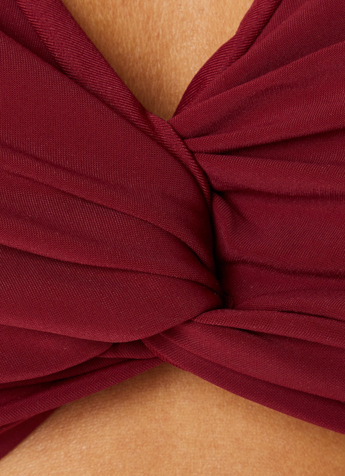 JETS Australia Jetset bikinitop met uitneembare vulling - detail 5 bordeauxrood
