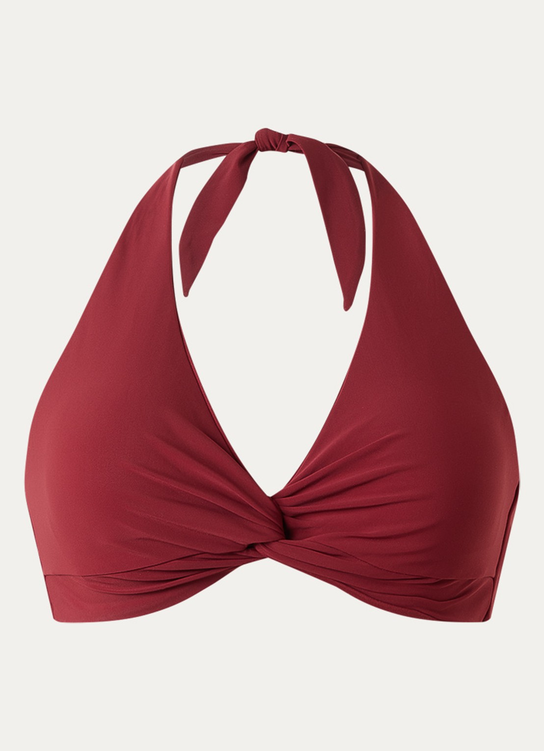 JETS Australia Jetset bikinitop met uitneembare vulling - voorkant bordeauxrood