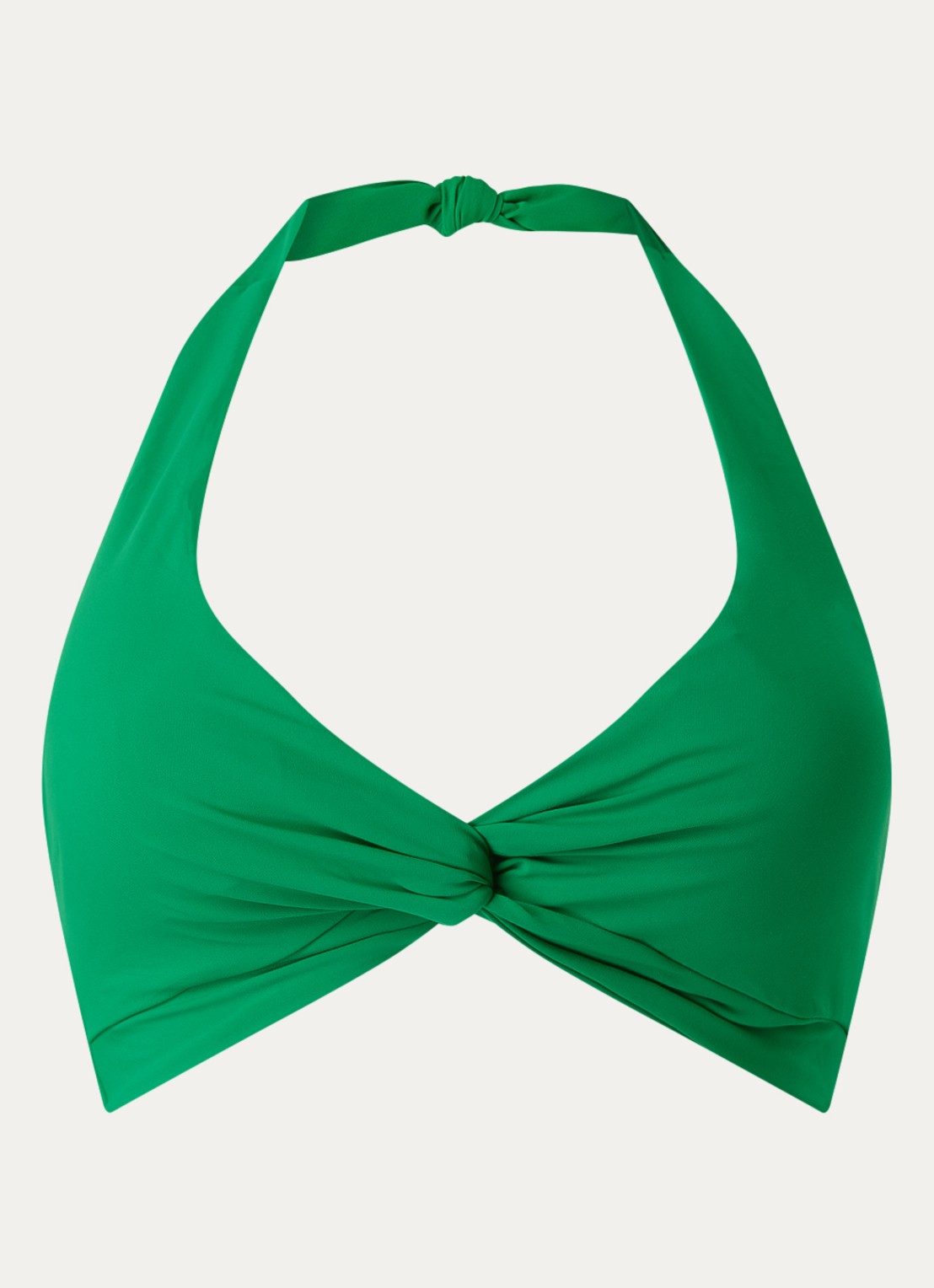JETS Australia Jetset halter bikinitop met uitneembare vulling - voorkant groen
