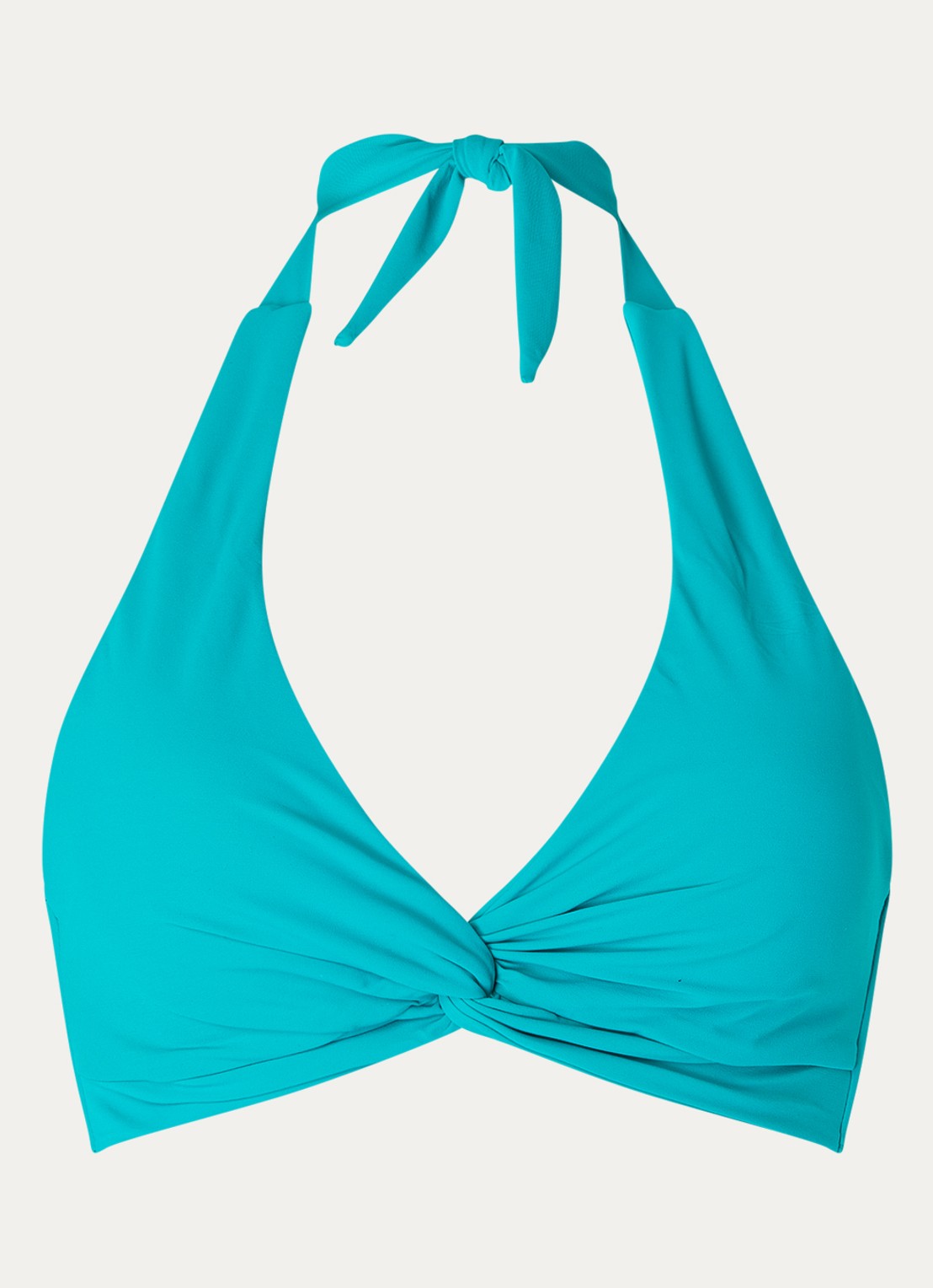 JETS Australia Jetset halter bikinitop met uitneembare vulling - voorkant zeegroen
