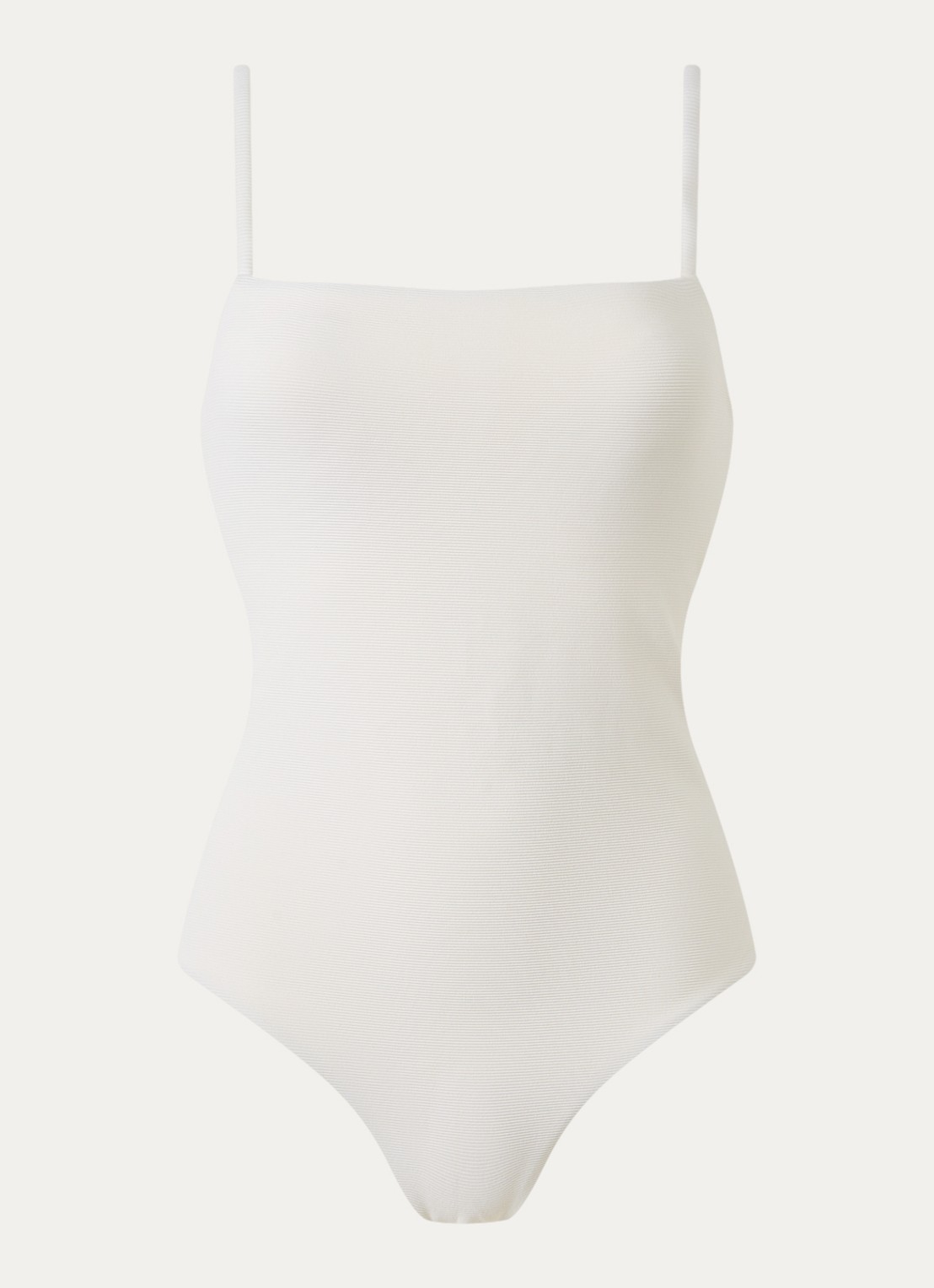JETS Australia Versa Rib badpak met uitneembare vulling - voorkant 3 ivoor