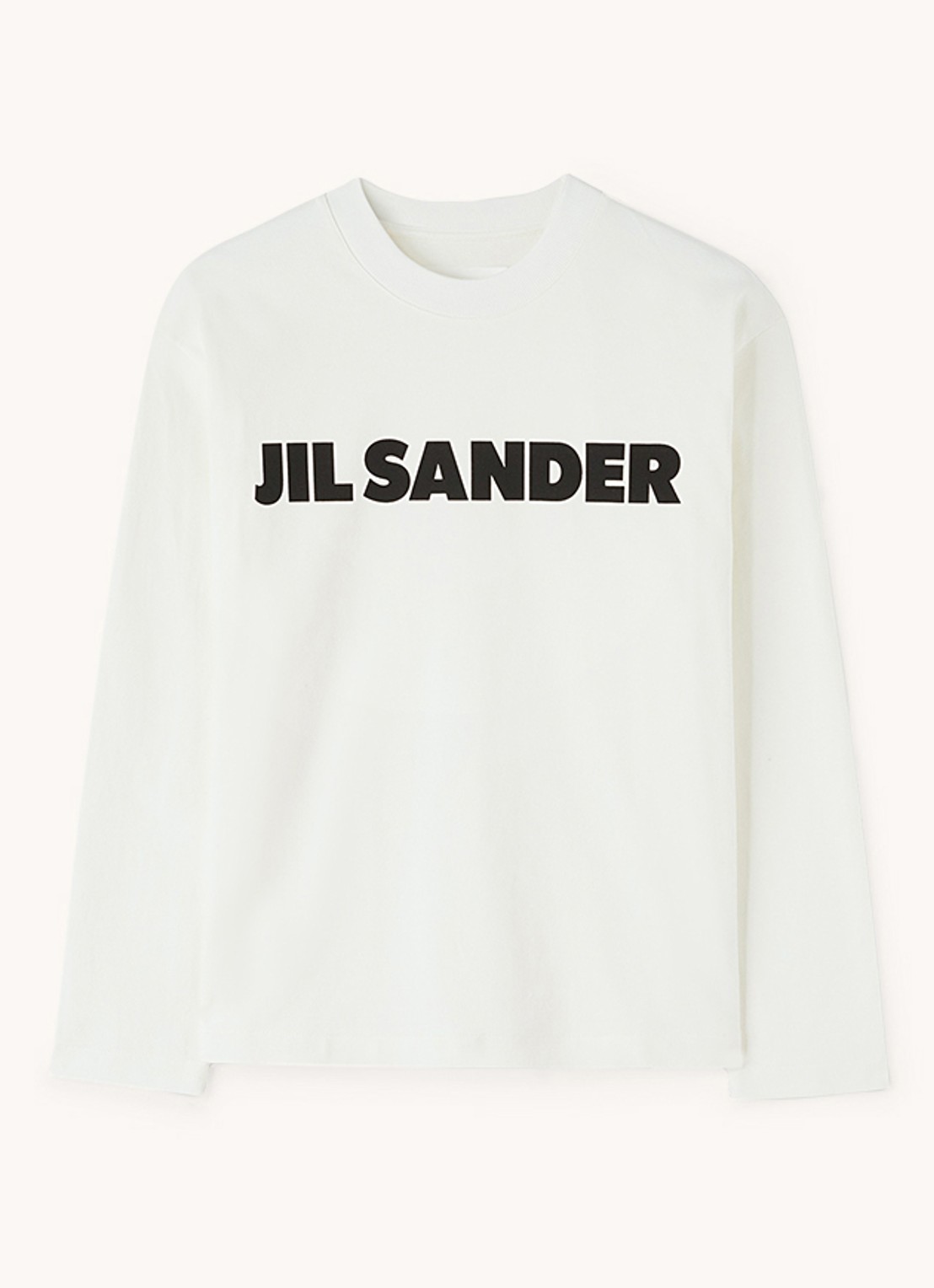 Jil Sander Longsleeve met logo - voorkant 5 wit