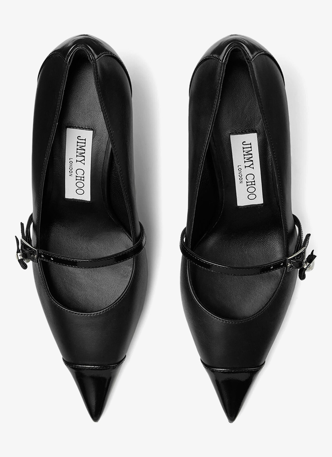 Jimmy Choo Aren 65 pump van kalfsleer - detail 3 zwart