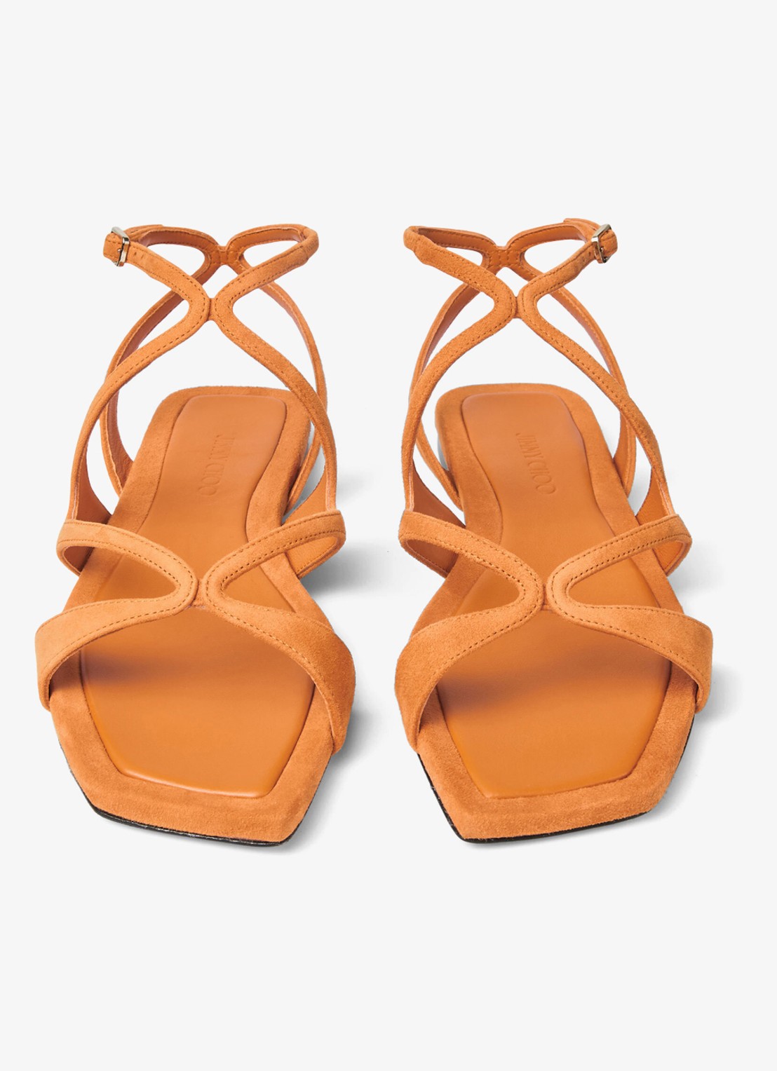 Jimmy Choo Ayla sandaal van geitensuède - detail 3 orange
