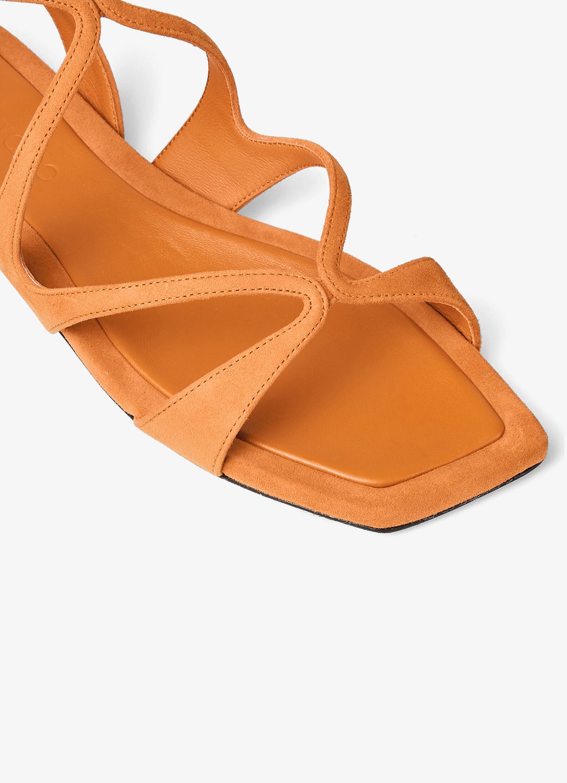 Jimmy Choo Ayla sandaal van geitensuède - detail 4 orange