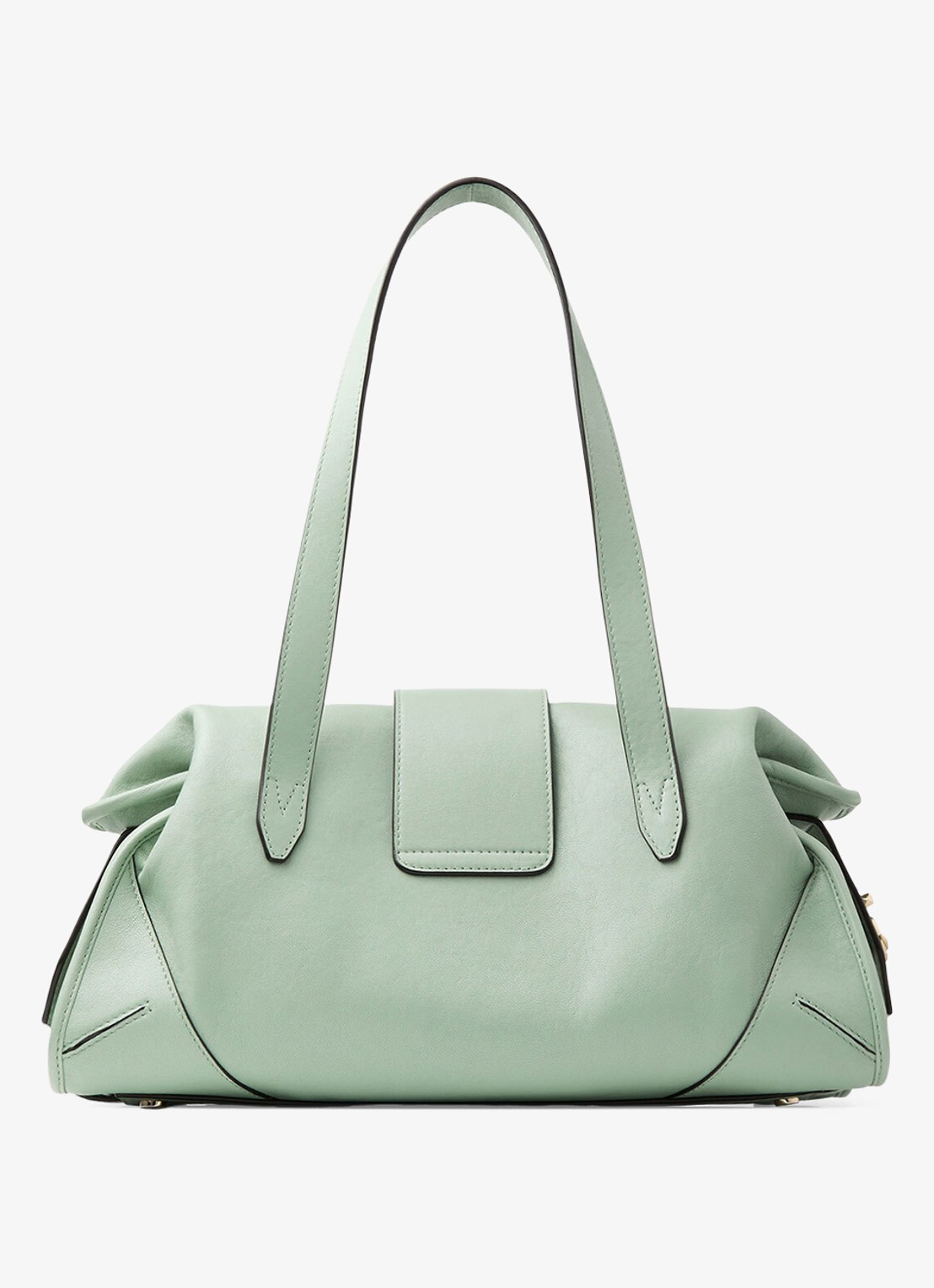 Jimmy Choo Bar Holdall Medium schoudertas van lamsleer - achterkant 5 groen